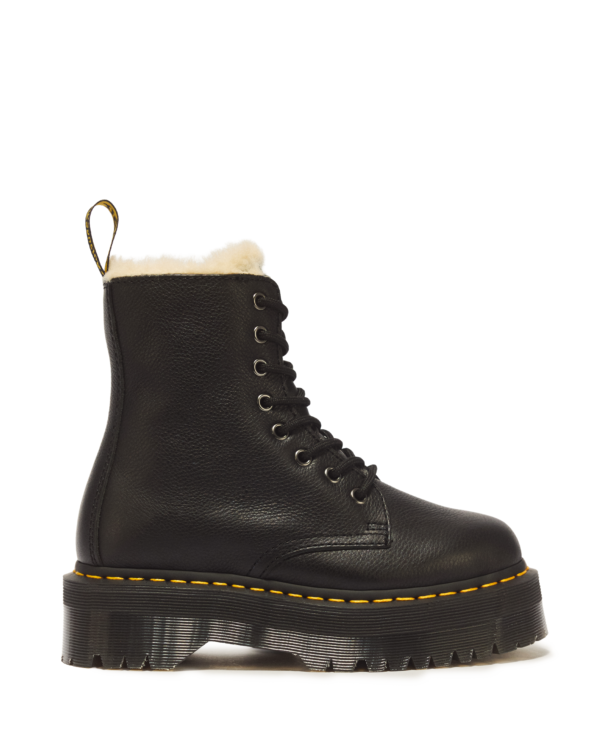 Jadon Boot Leather Faux Fur Lined Platforms