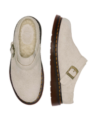 Isham Faux Shearling Lined Suede Slingback Mules