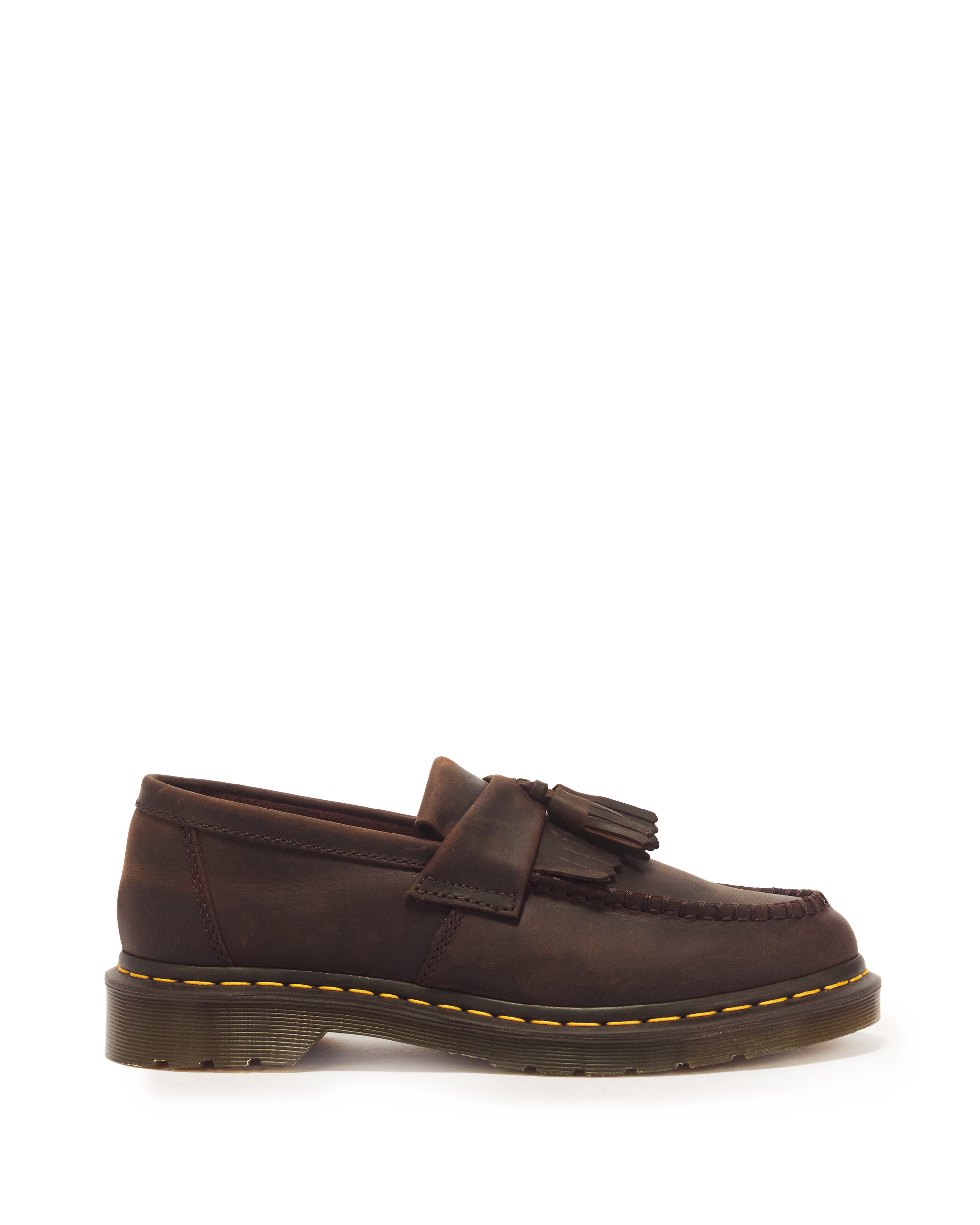 Adrian Crazy Horse Leather Tassel Loafers