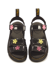 Junior Klaire Coated Glitter Velcro Sandals