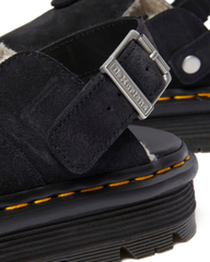 Zebzag Suede Slingback Platform Mule