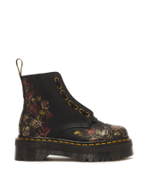 Sinclair Decayed Roses Leather Platform Boots