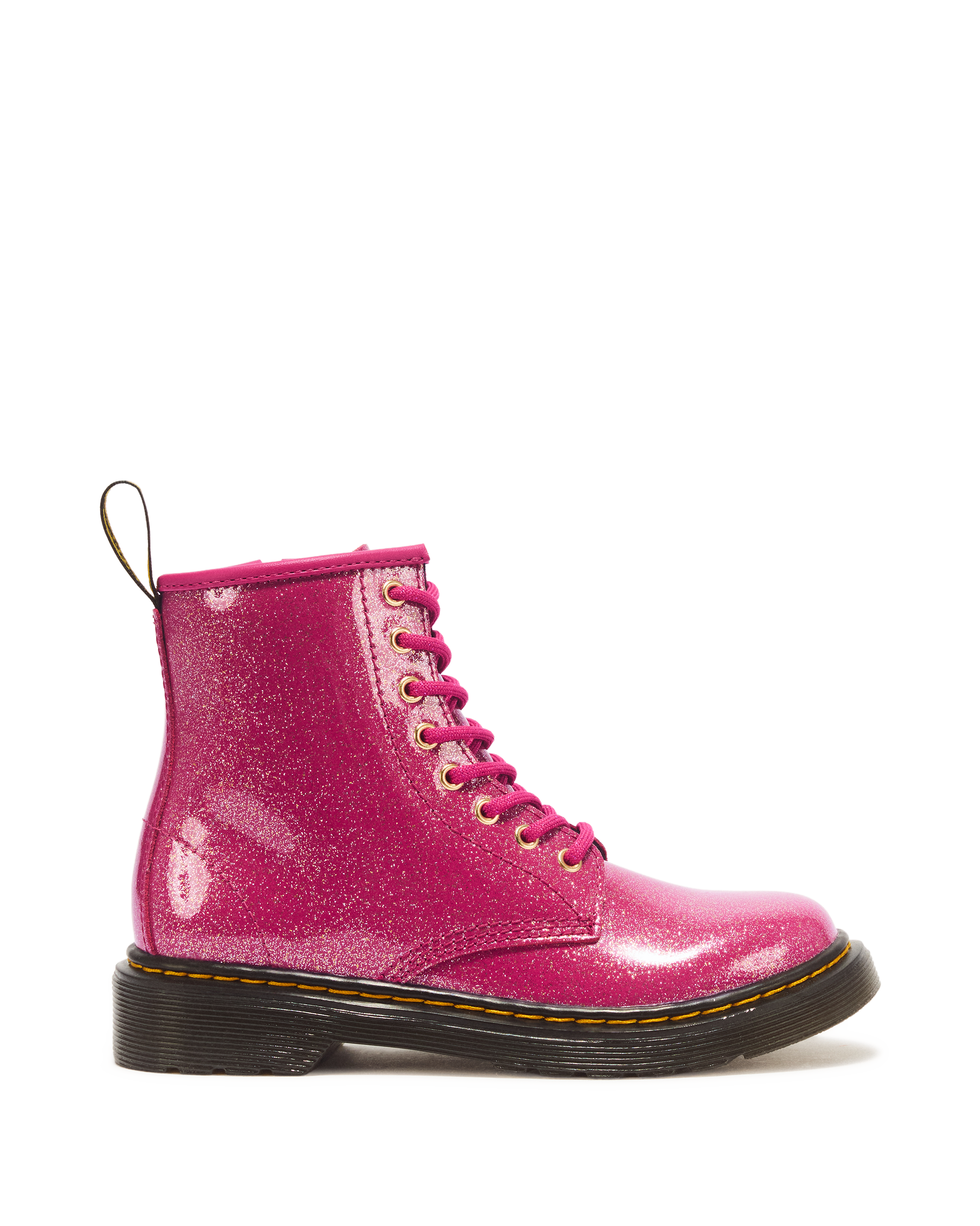 JUNIOR 1460 GLITTER PATENT LEATHER BOOTS