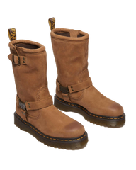 Anistone Hi Tumbled Nubuck biker boots