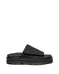 Zebzag Quilted Canvas Platform Slides