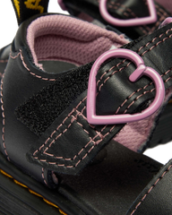 Toddler Marlowe II Glitter Heart Leather Strap Shoes