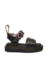 Toddler Marlowe II Glitter Heart Leather Strap Shoes