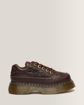 Buzz 5-Eye Flower Grizzly Leather Shoes
