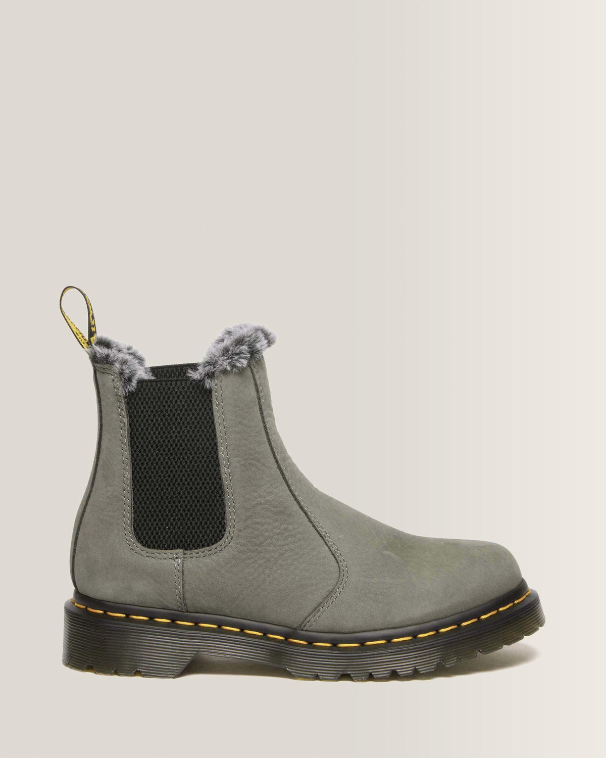 2976 Leonore Faux Fur Lined Nubuck Chelsea Boots