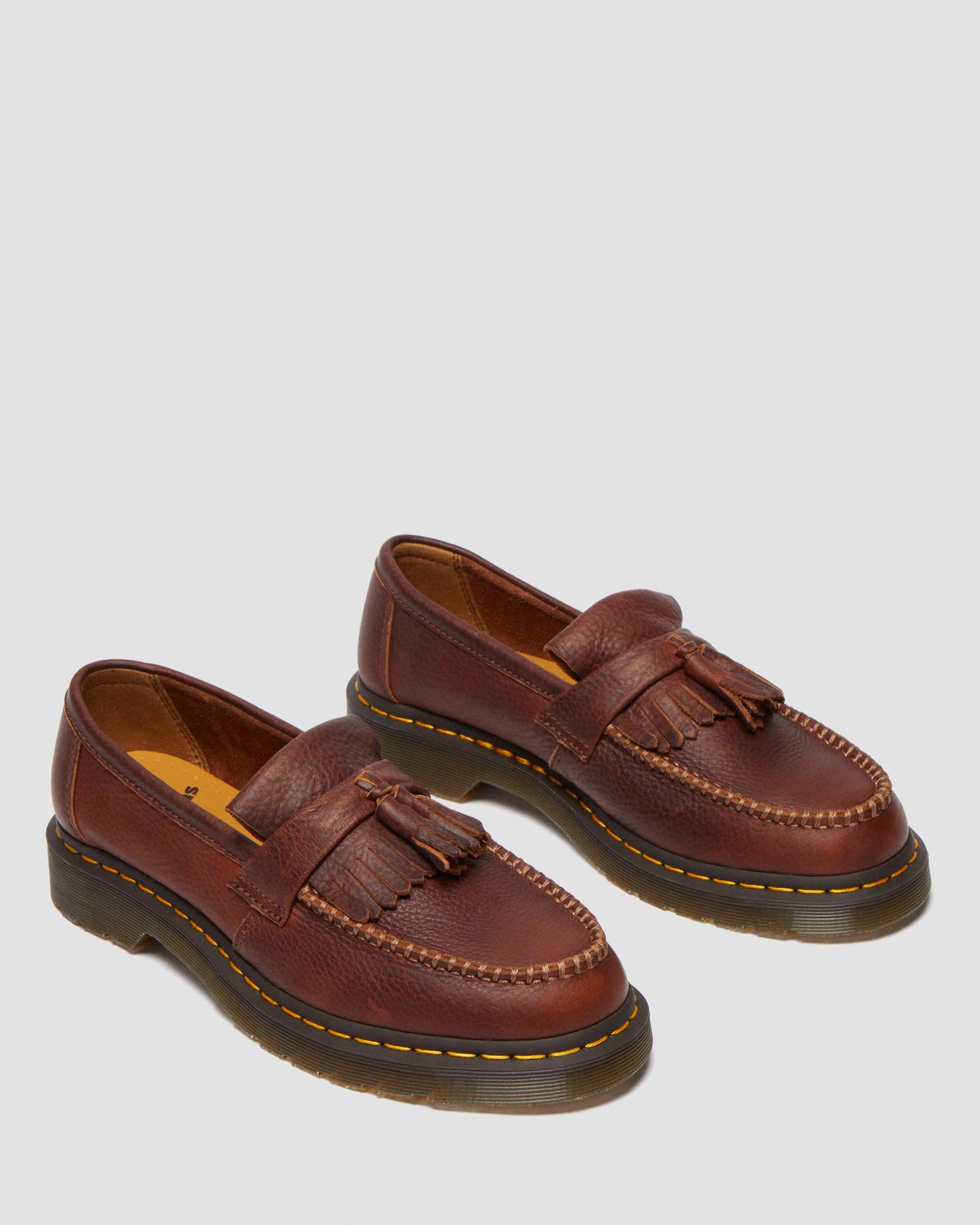 Adrian Yellow Stitch Ambassador Leather Loafers