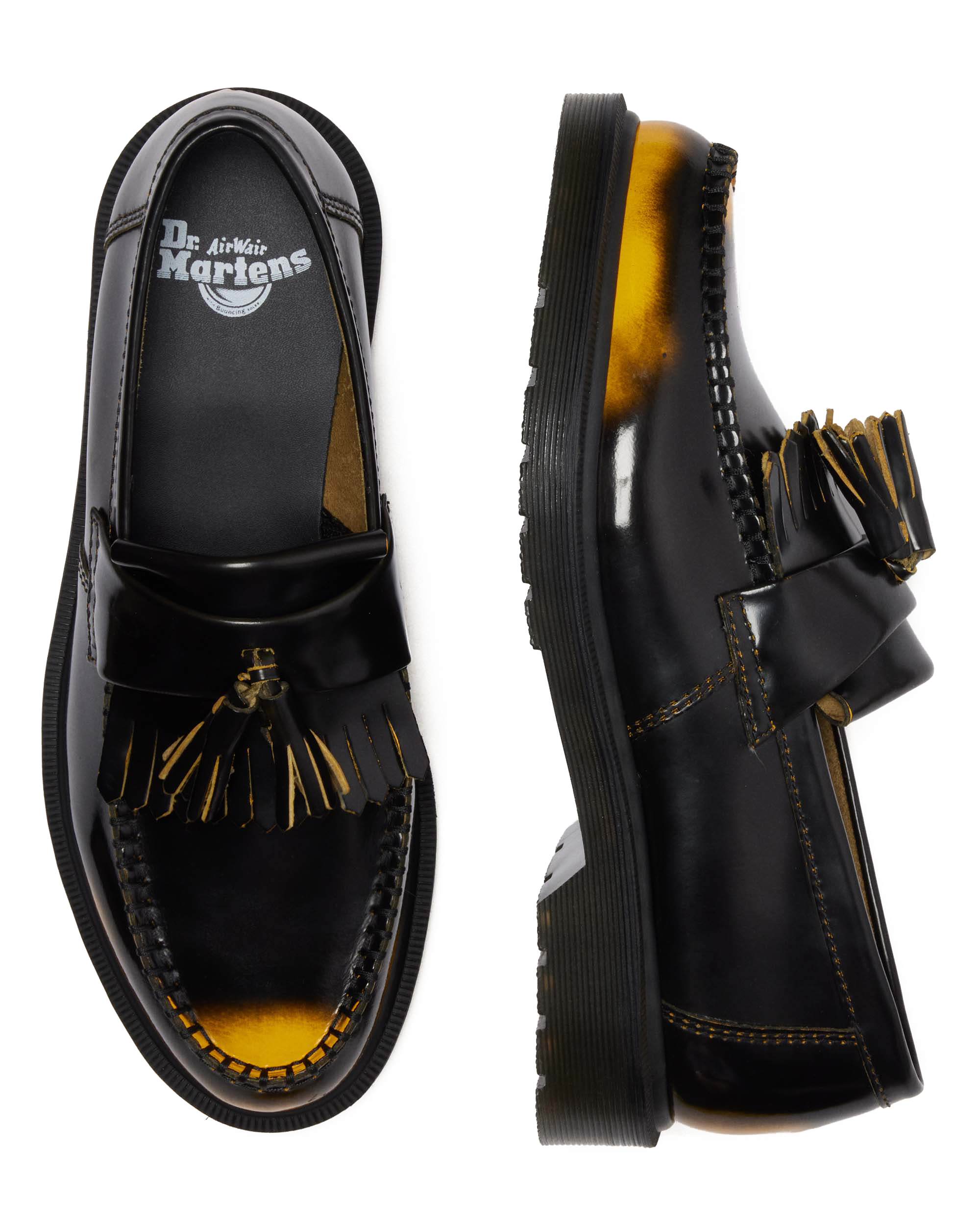Adrian Tassel Arcadia Rub Off Leather Loafers