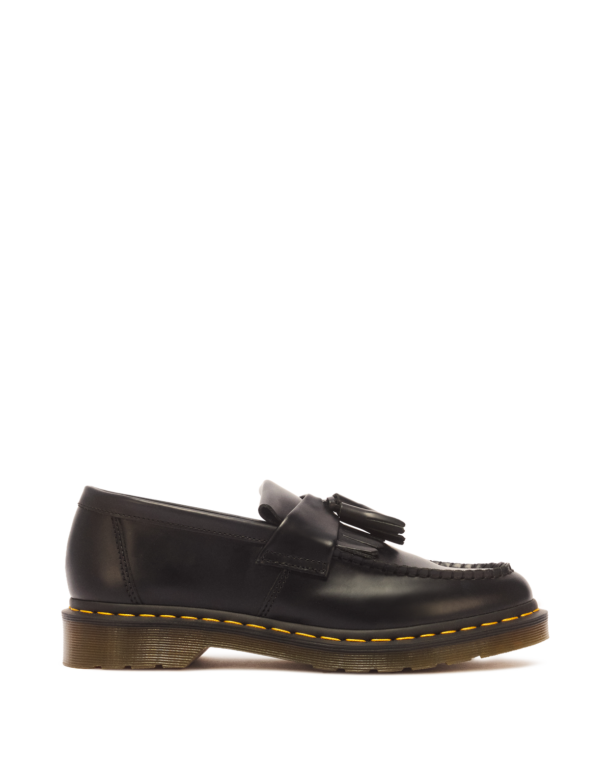 Adrian Yellow Stitch Leather Tassel Loafers