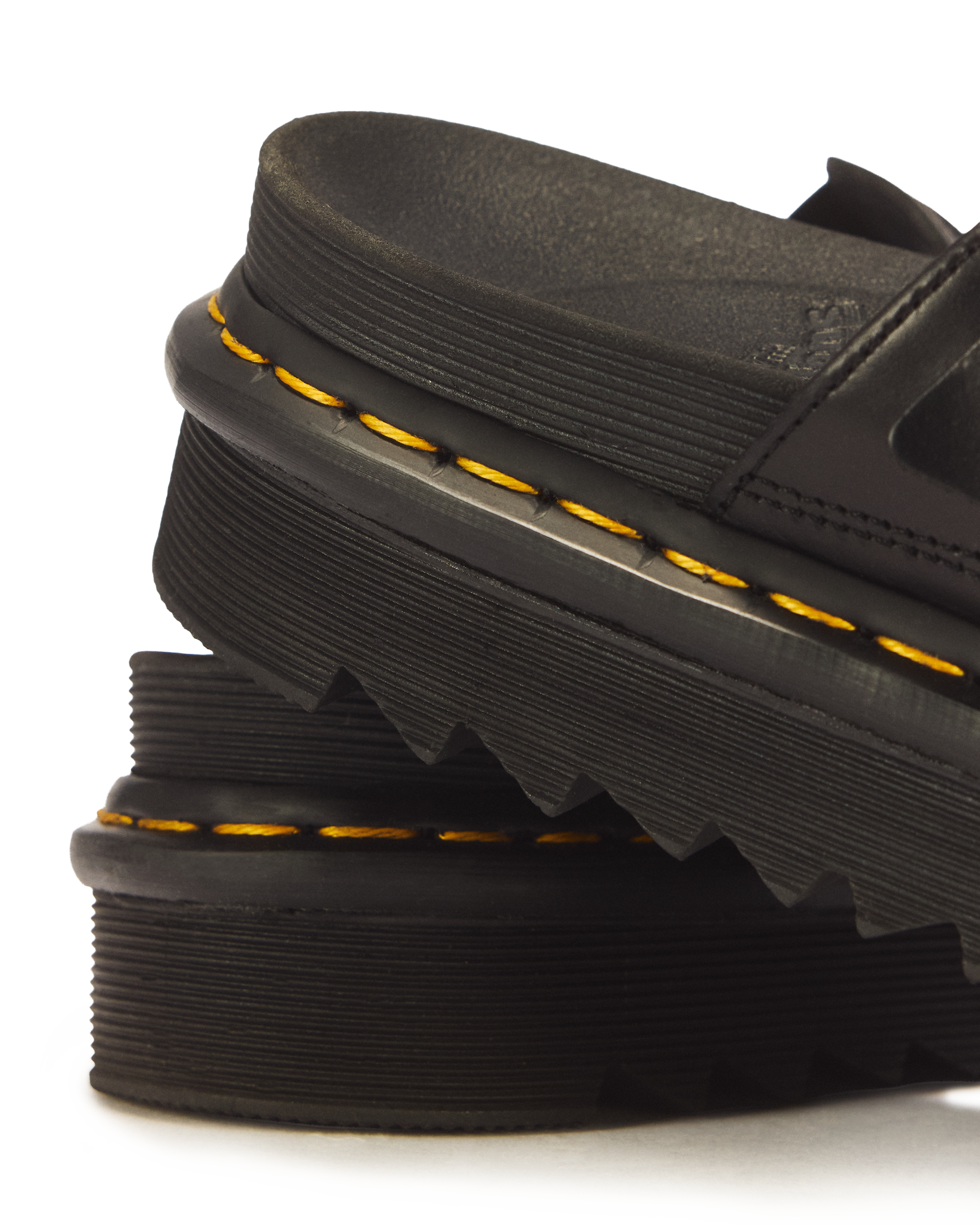 Myles Brando Leather Buckle Slide Sandals