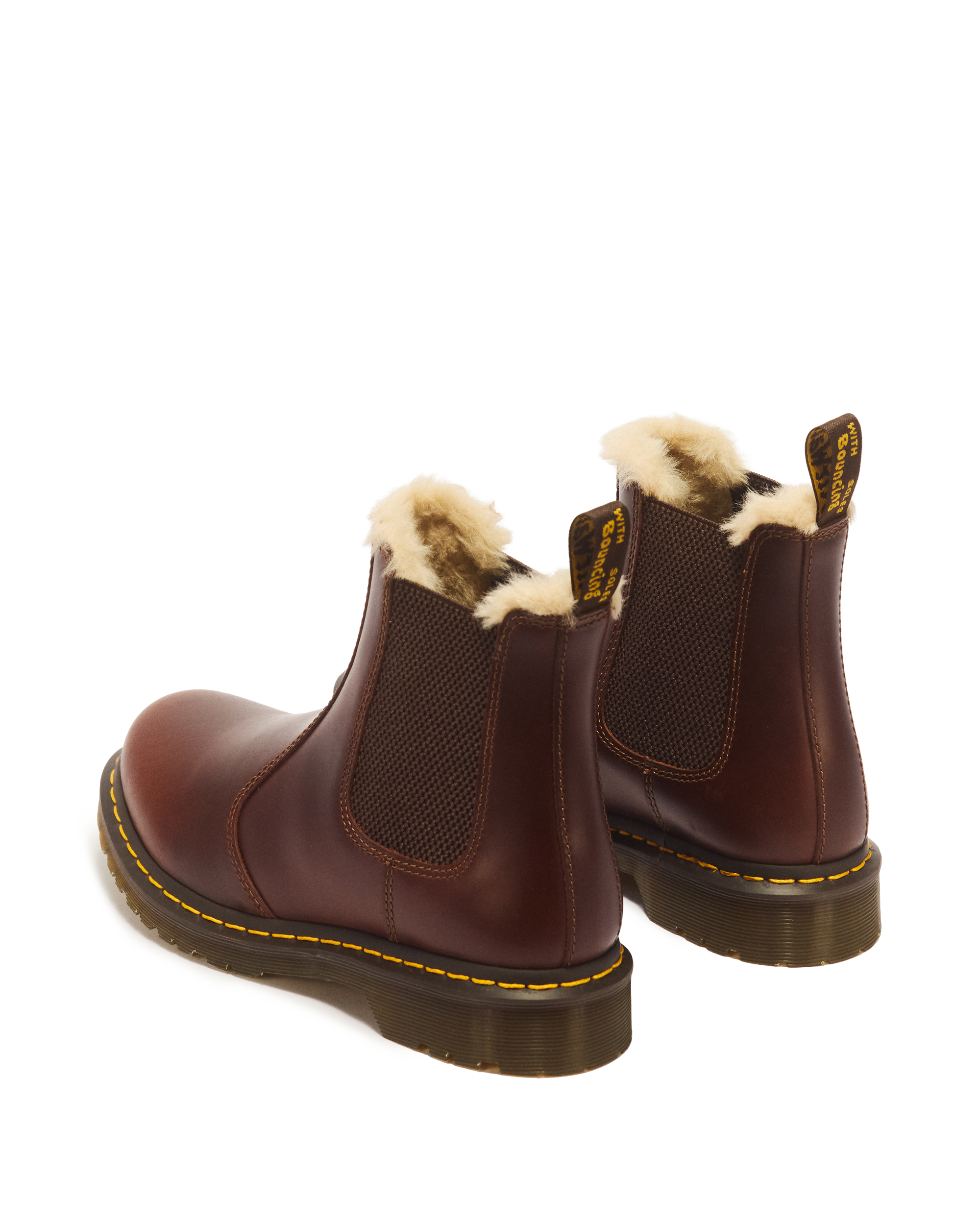 2976 Women's Faux Fur Lined Chelsea Boots