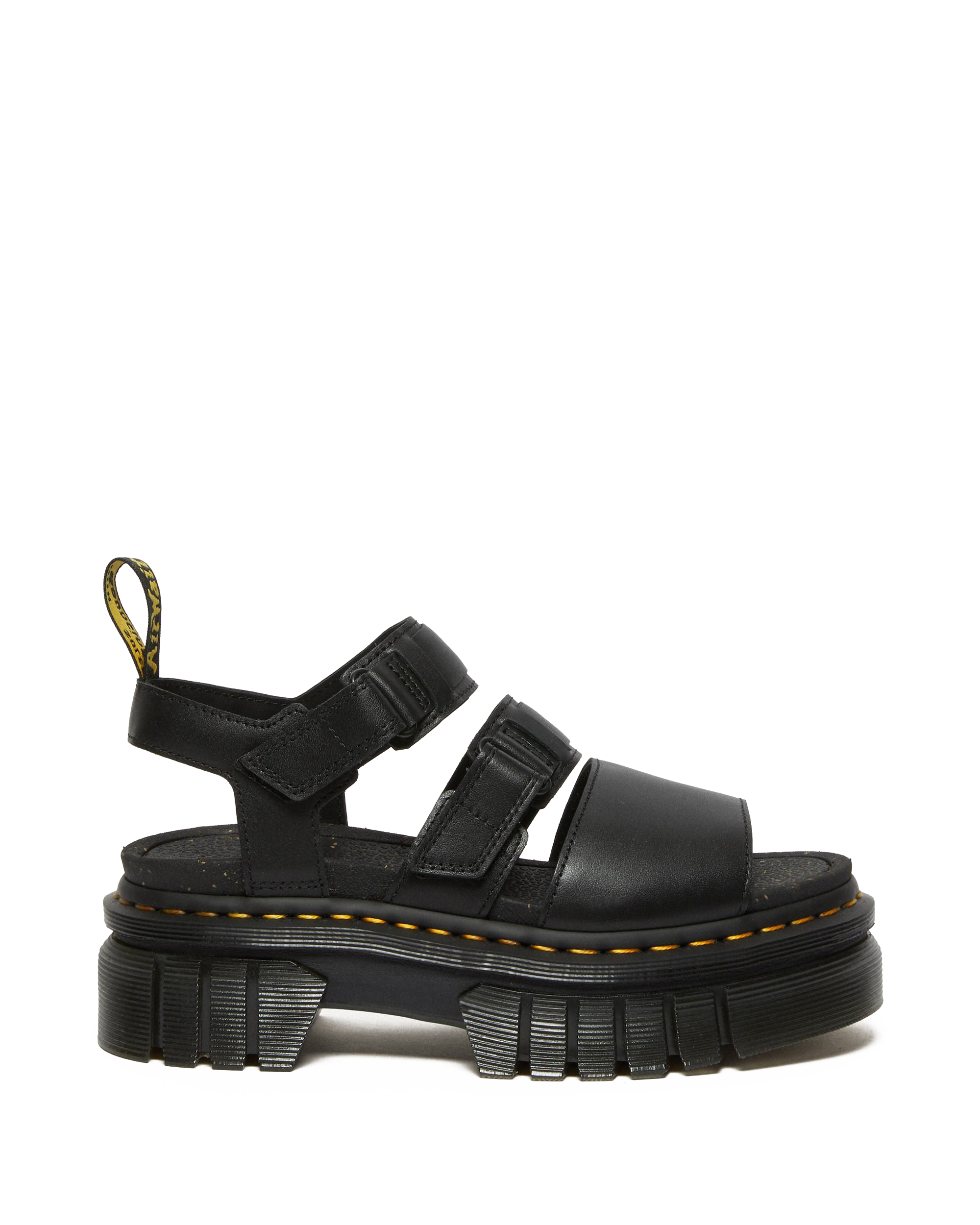 Ricki Nappa Lux Leather 3-Strap Platform Sandals