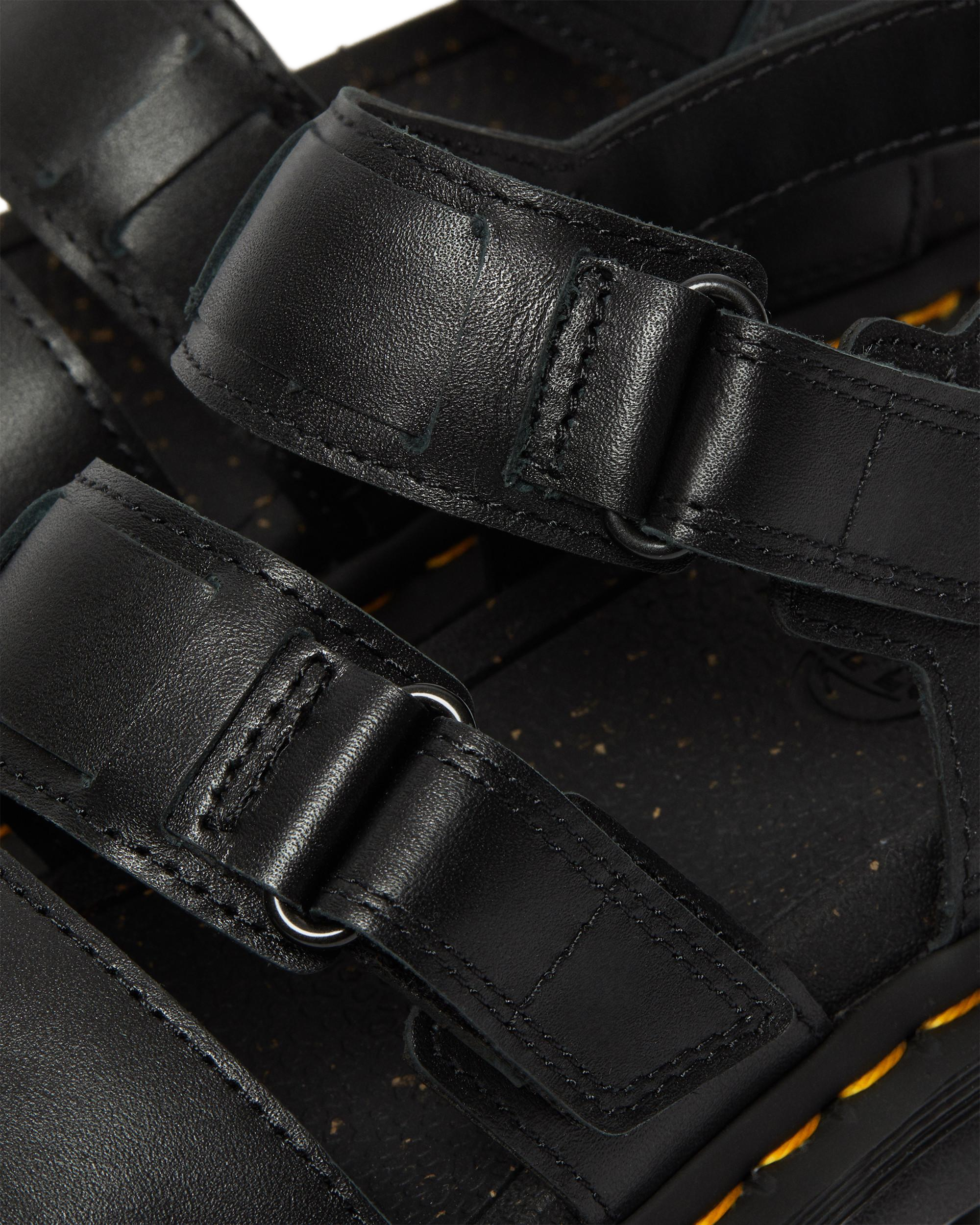 Ricki Nappa Lux Leather 3-Strap Platform Sandals