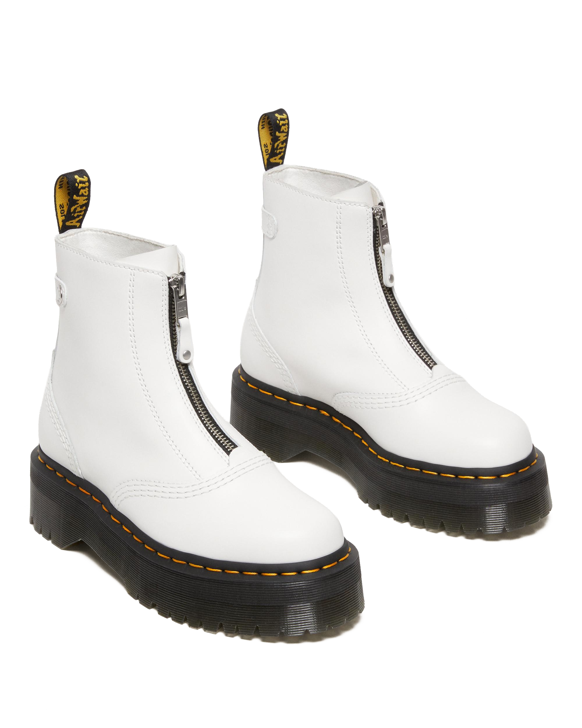 Jetta Zipped Sendal Leather Platform Boots