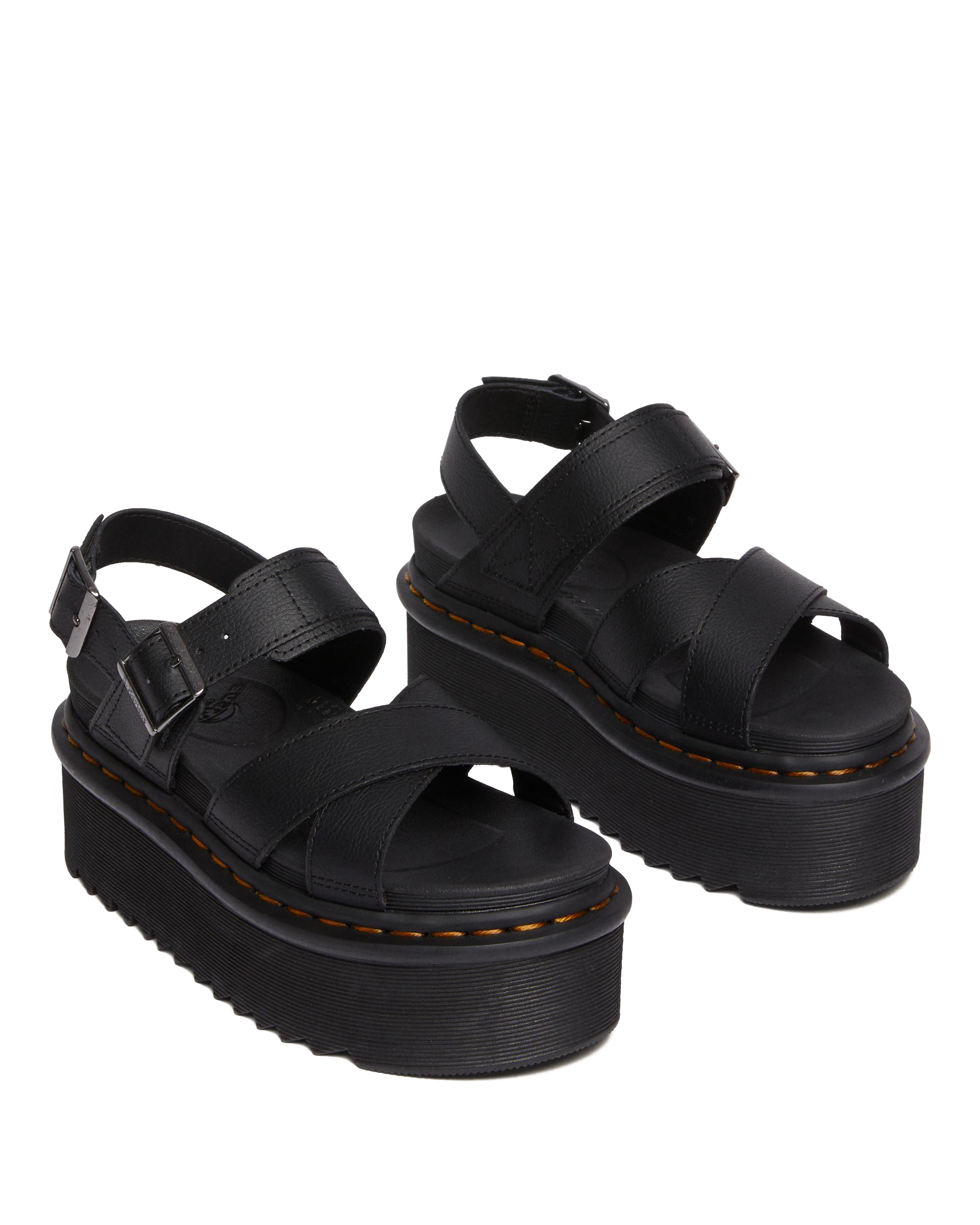 Voss II Athena Leather Strap Platform Sandals