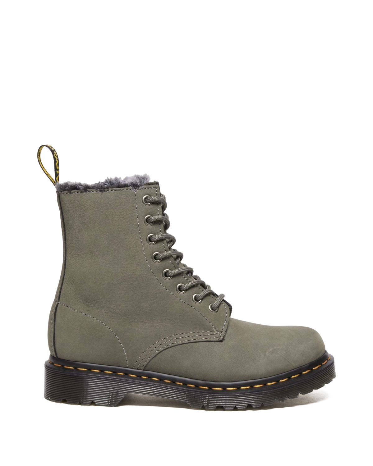 1460 Serena Faux Fur Lined Nubuck Lace Up Boots