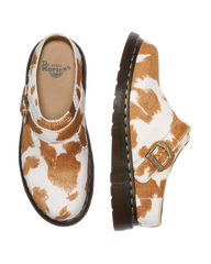 Isham Hair-On Cow Print Slingback Mules