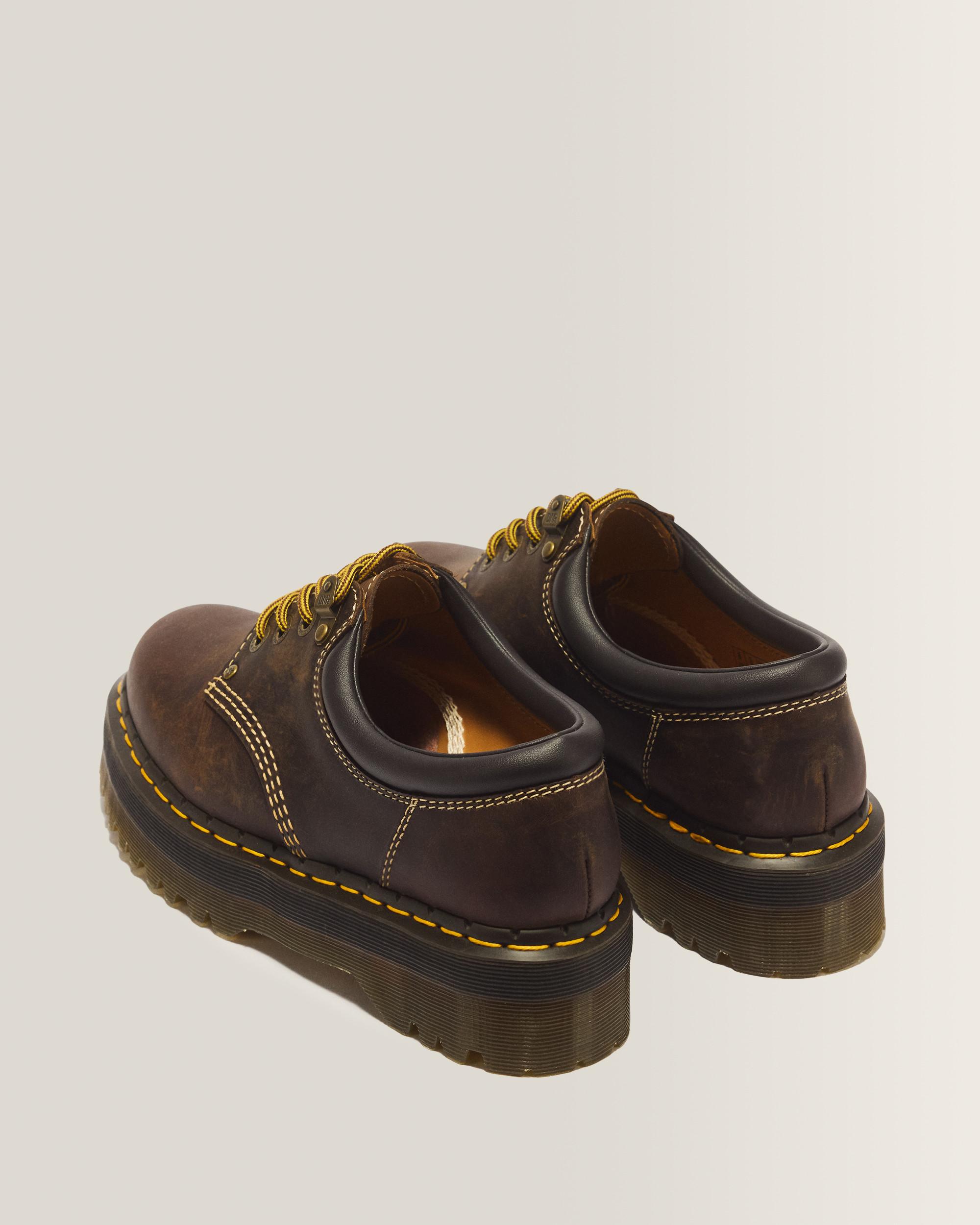 8053 Arc Crazy Horse Leather Platform Casual Shoes