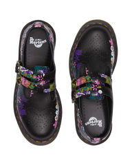 8065 Vintage Floral Leather Mary Jane Shoes