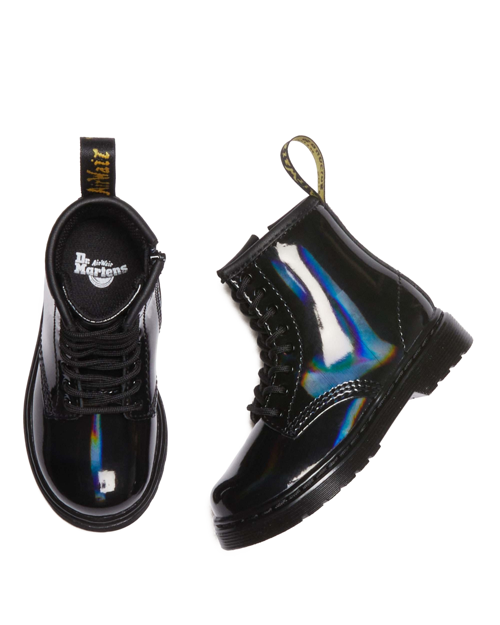 Toddler 1460 Rainbow Patent Leather Lace Up Boots
