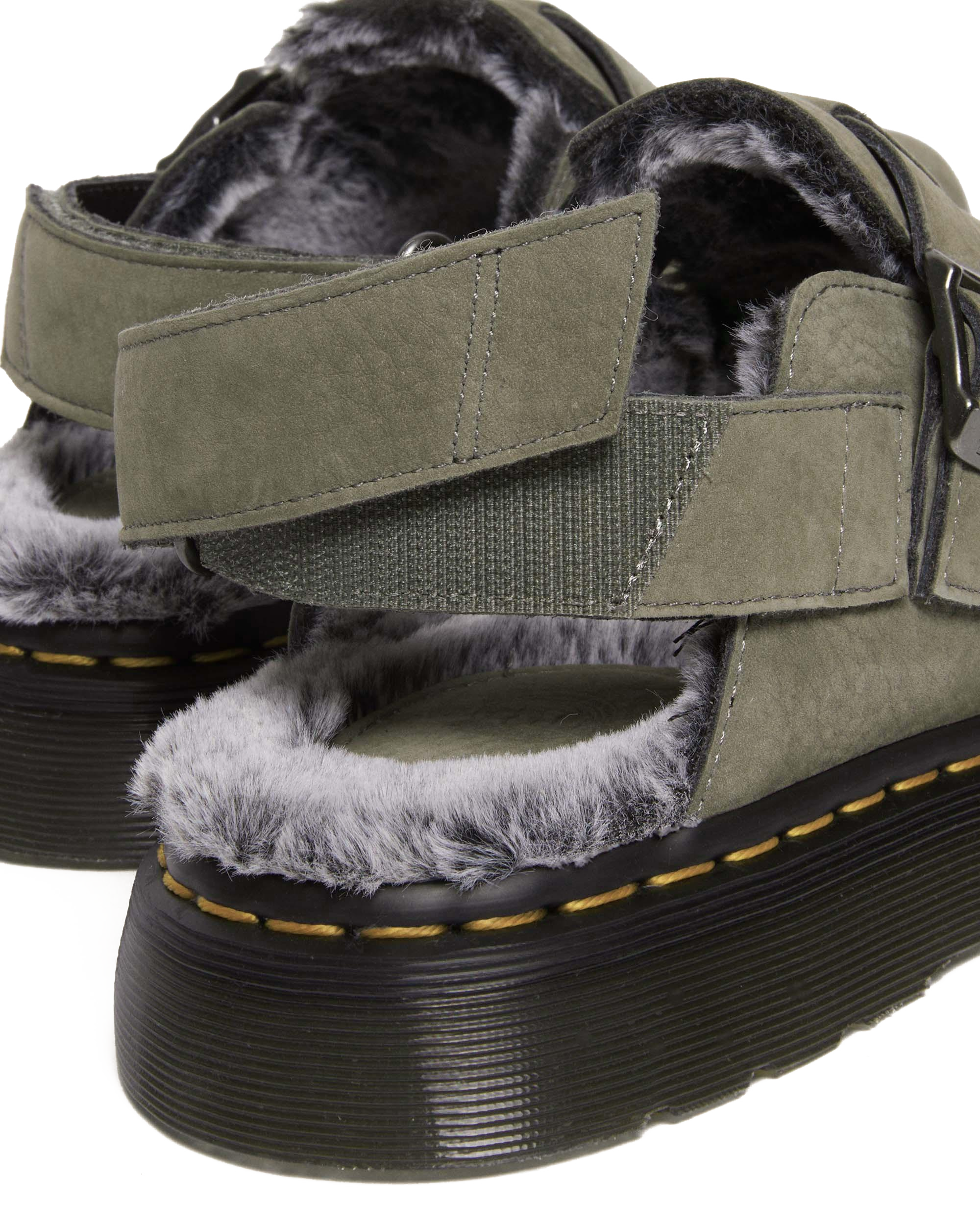 Jorge II Faux Fur Lined Nubuck Slingback Mules