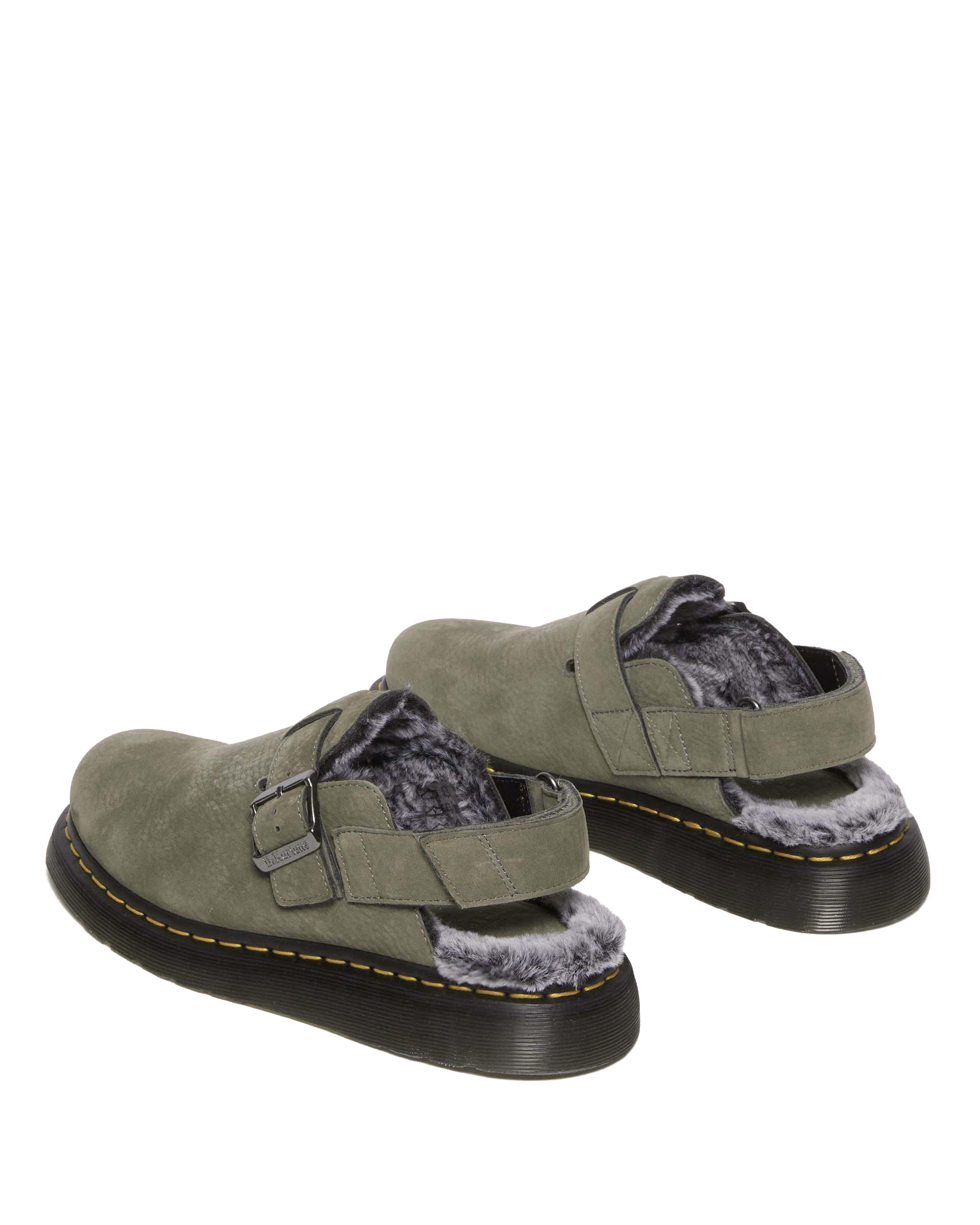 Jorge II Faux Fur Lined Nubuck Slingback Mules