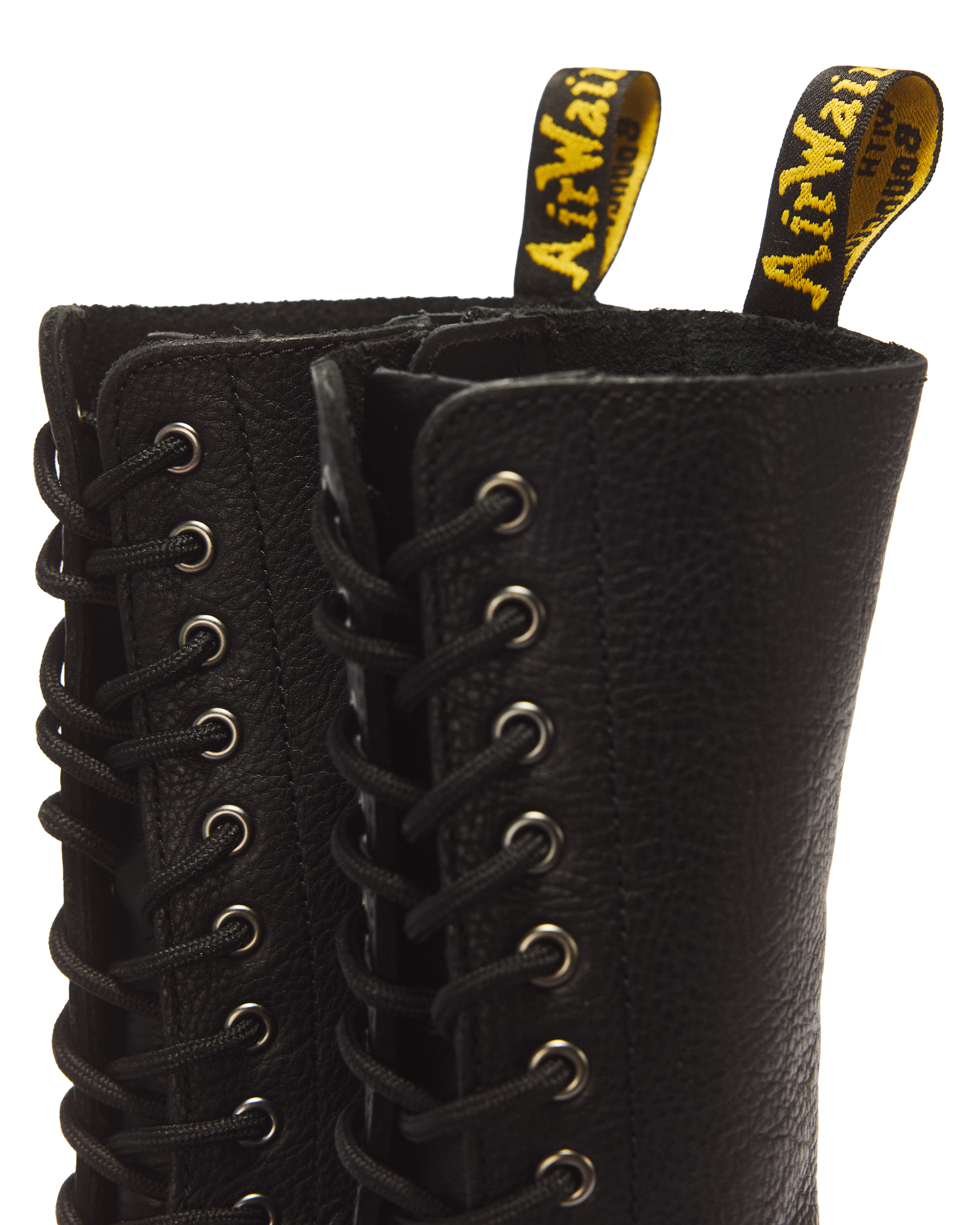 1B99 Pisa Leather Mid Calf Lace Up Boots