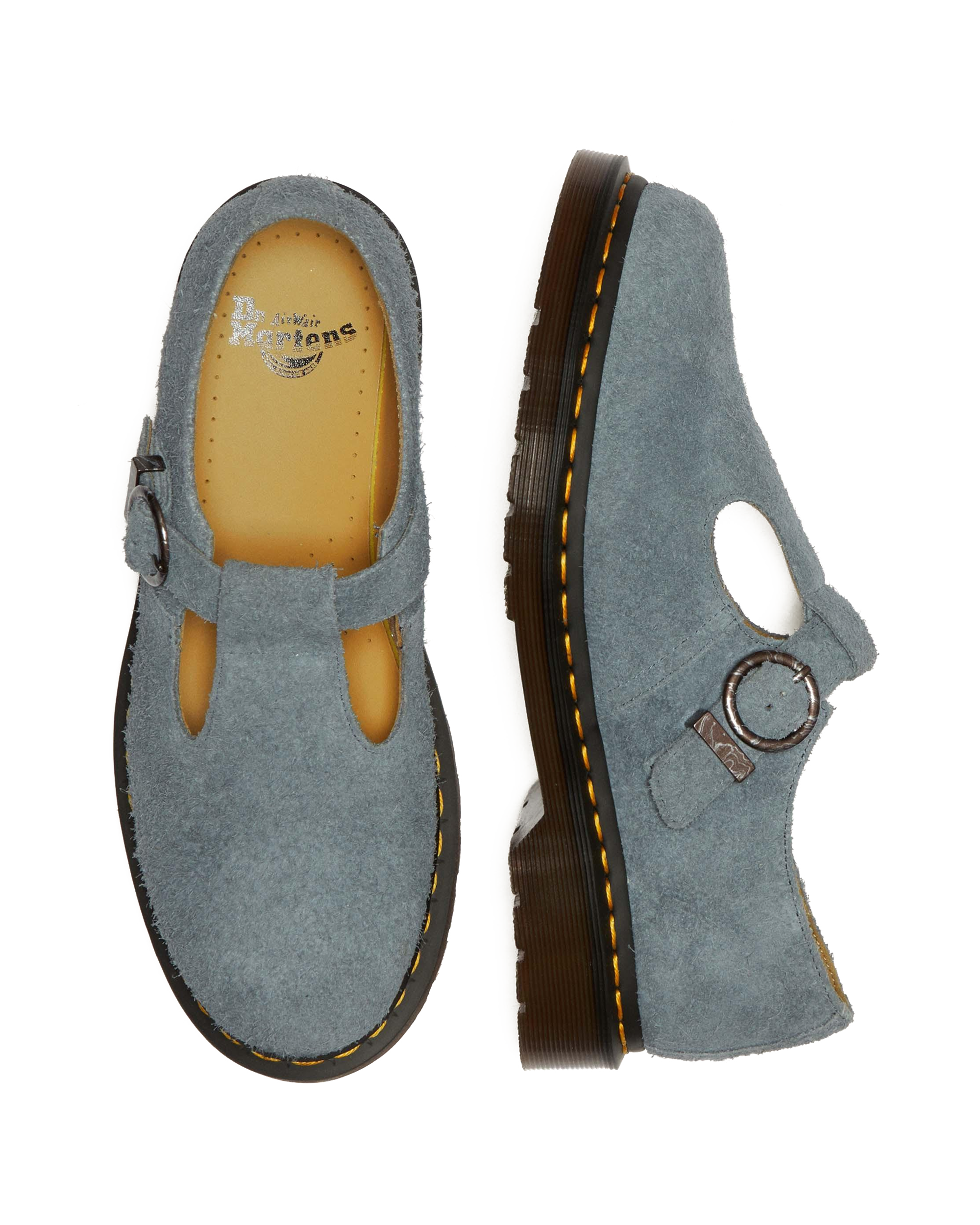 T-Bar Suede Mary Jane Shoes