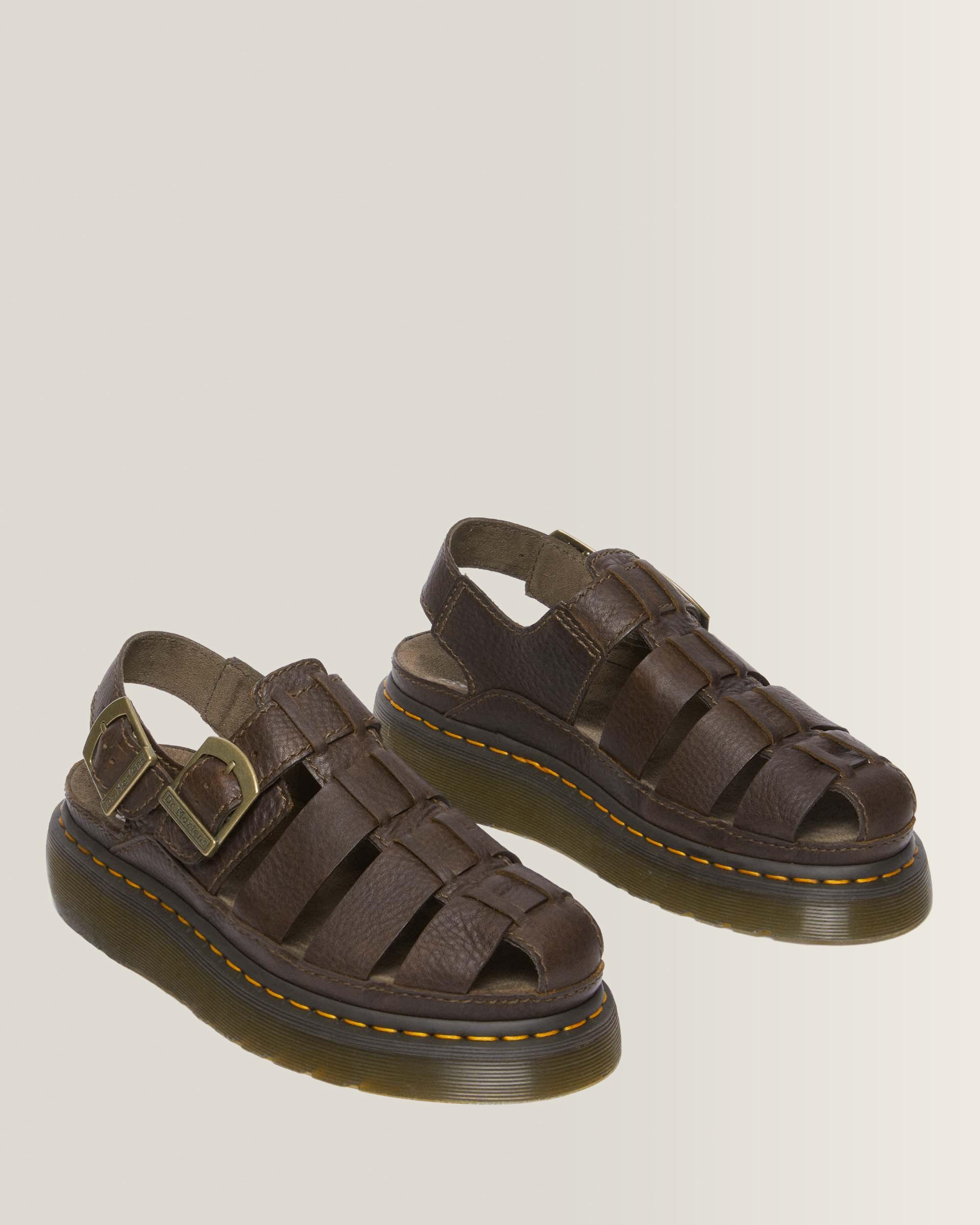 Wrenlie Grizzly Leather Fisherman Sandals