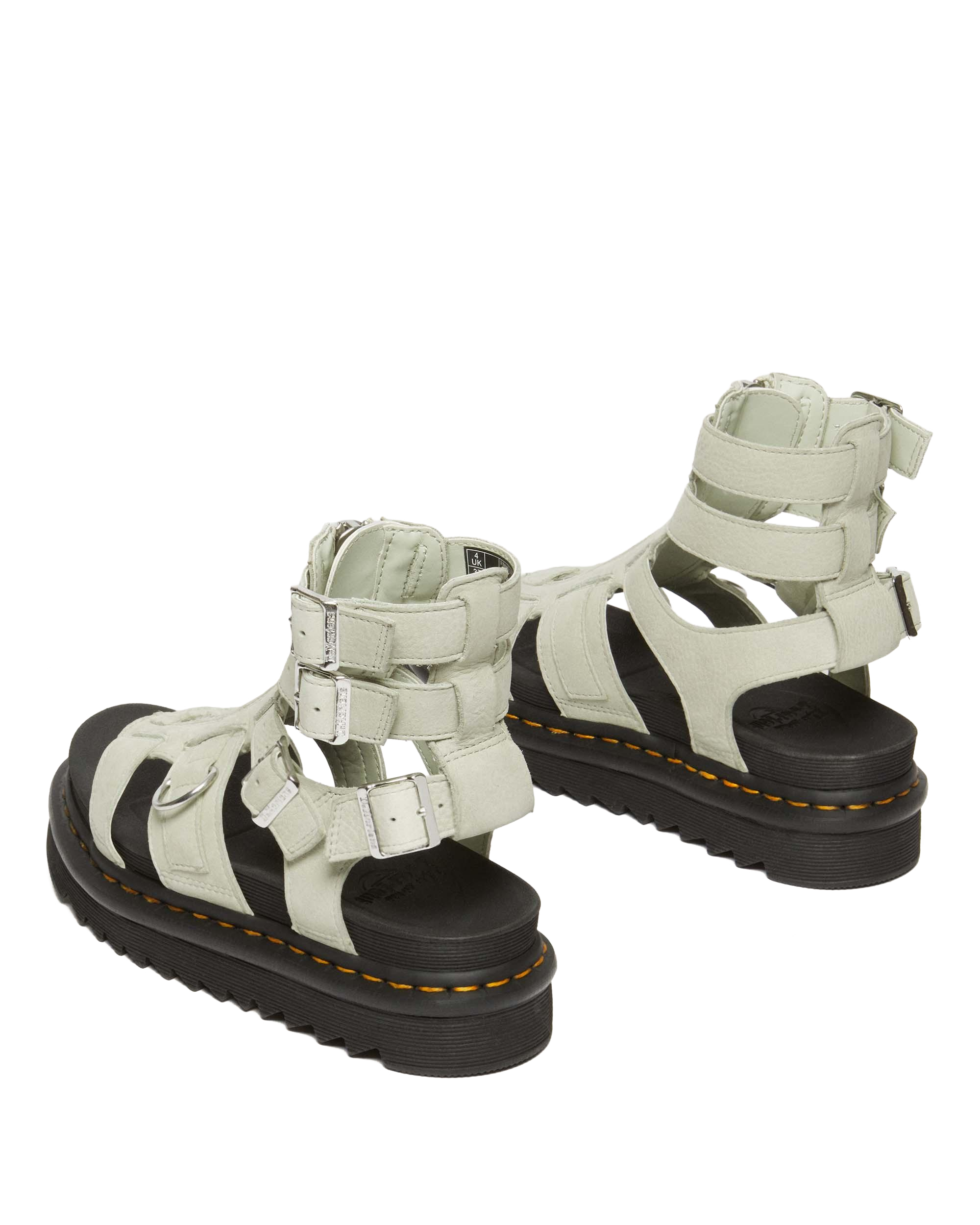 Olson Tumbled Nubuck Leather Gladiator Zip Sandals