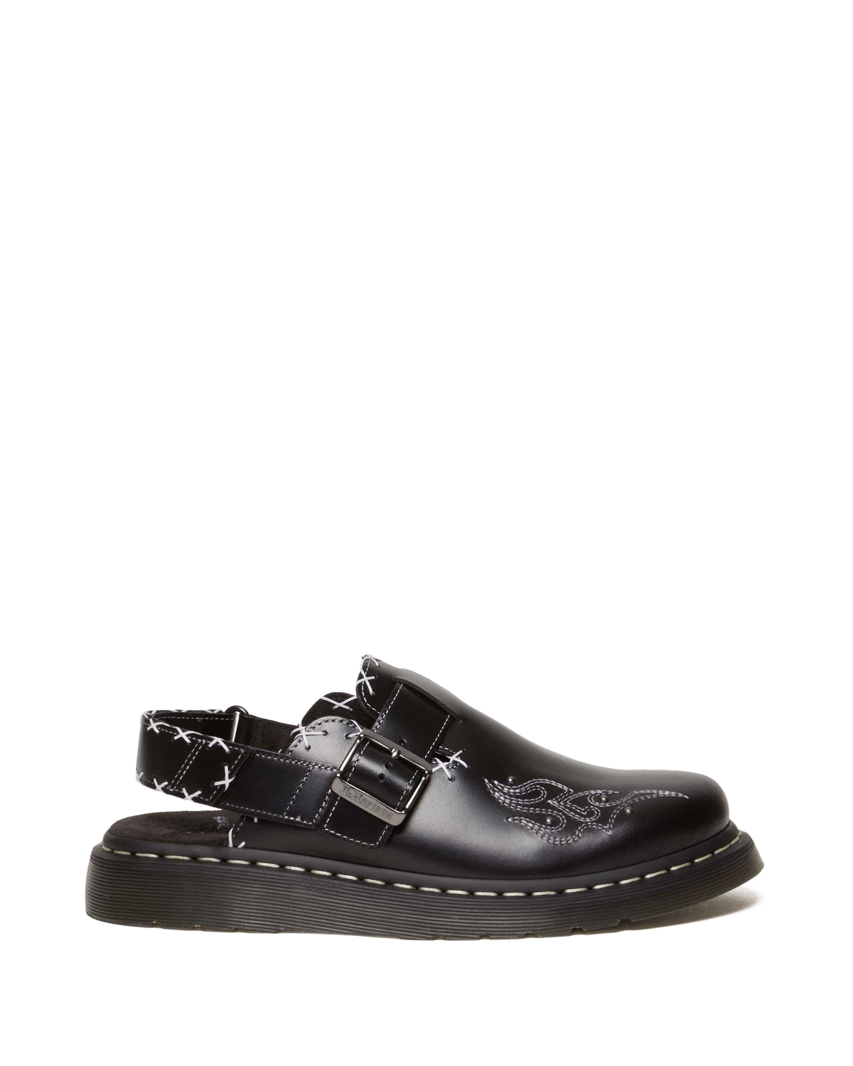 Jorge II Gothic Americana Leather Slingback Mules