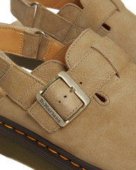 Jorge II Tumbled Nubuck Leather Slingback Mules