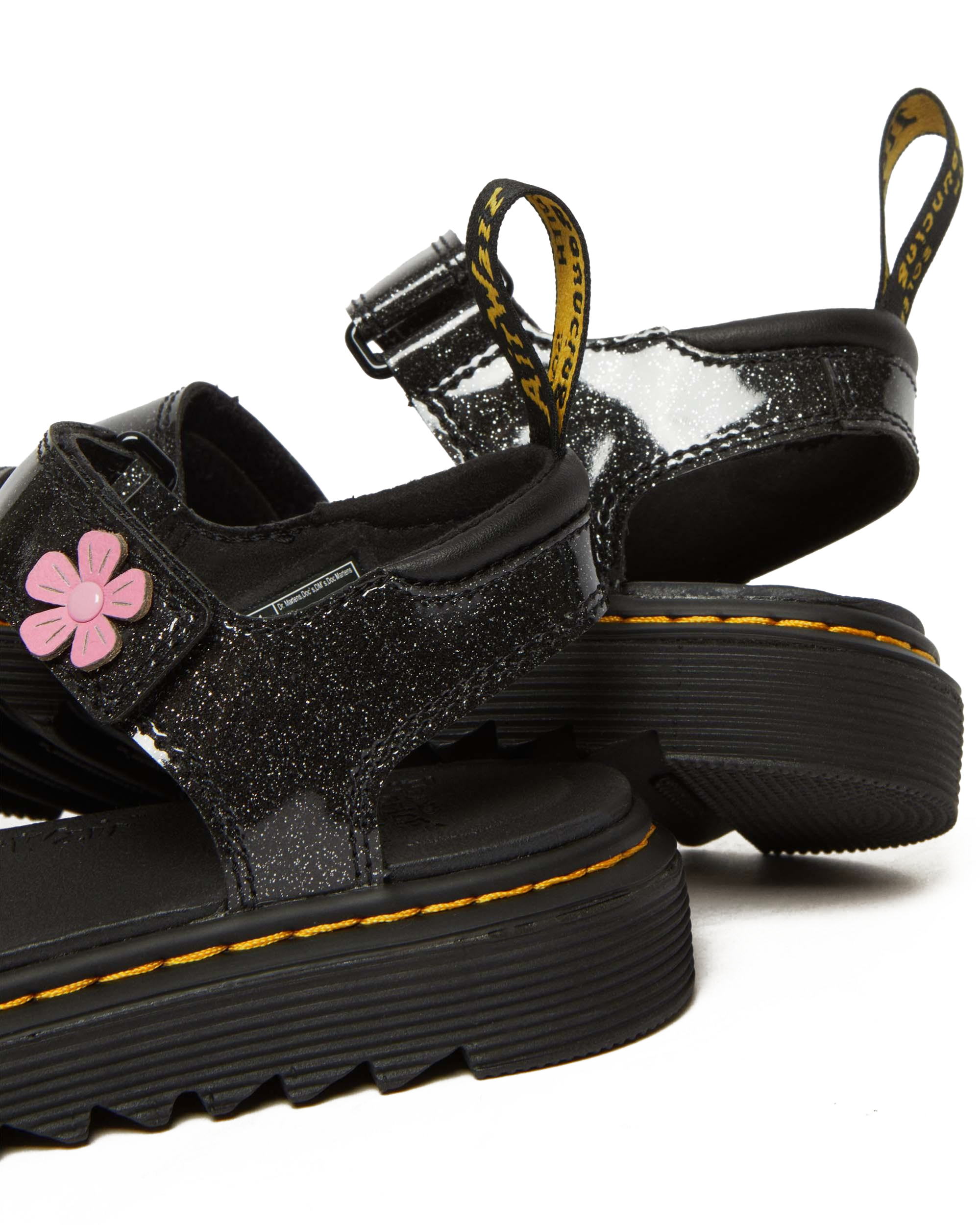 Junior Klaire Coated Glitter Velcro Sandals