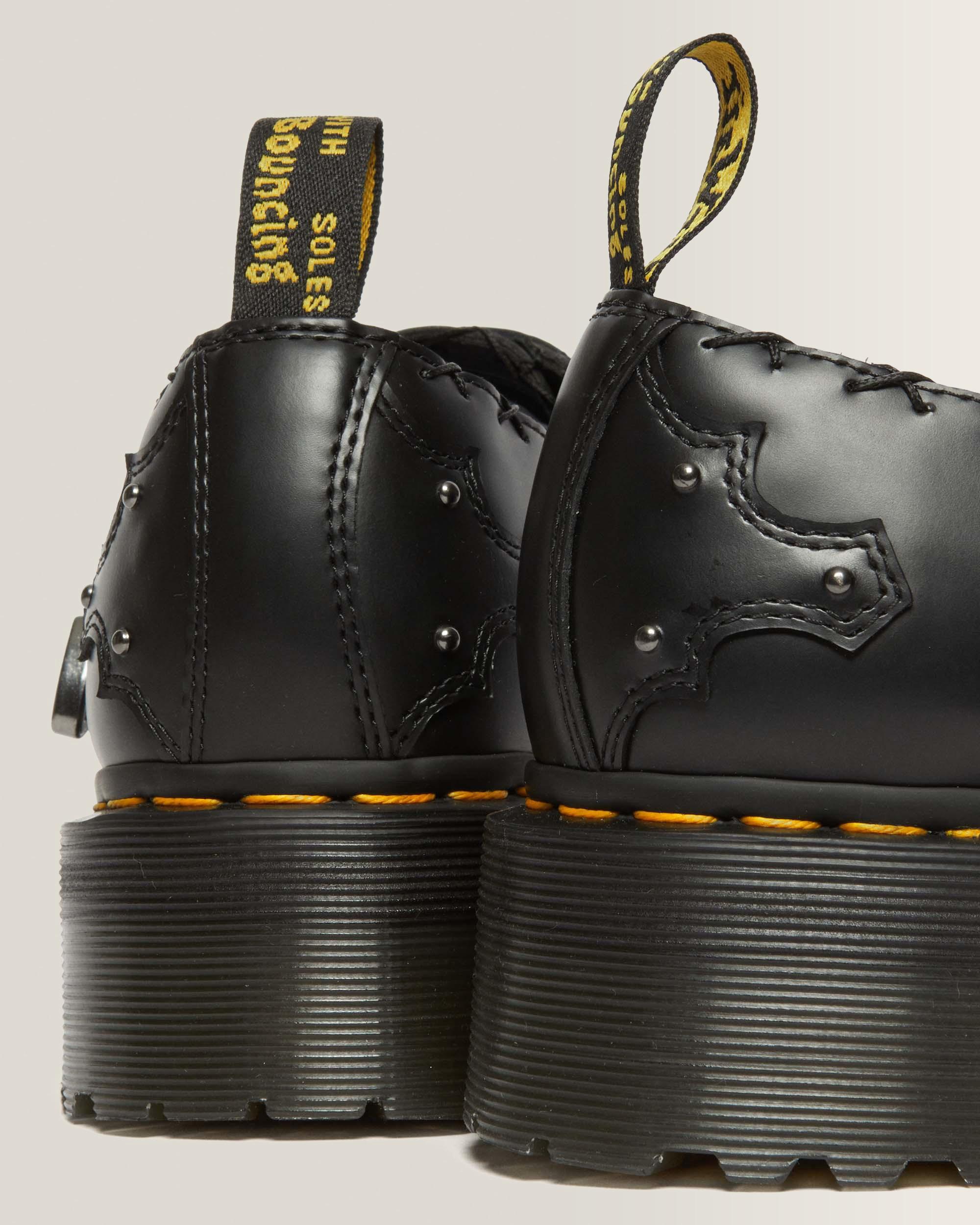 Ramsey Woven Smooth Leather Platform Creepers