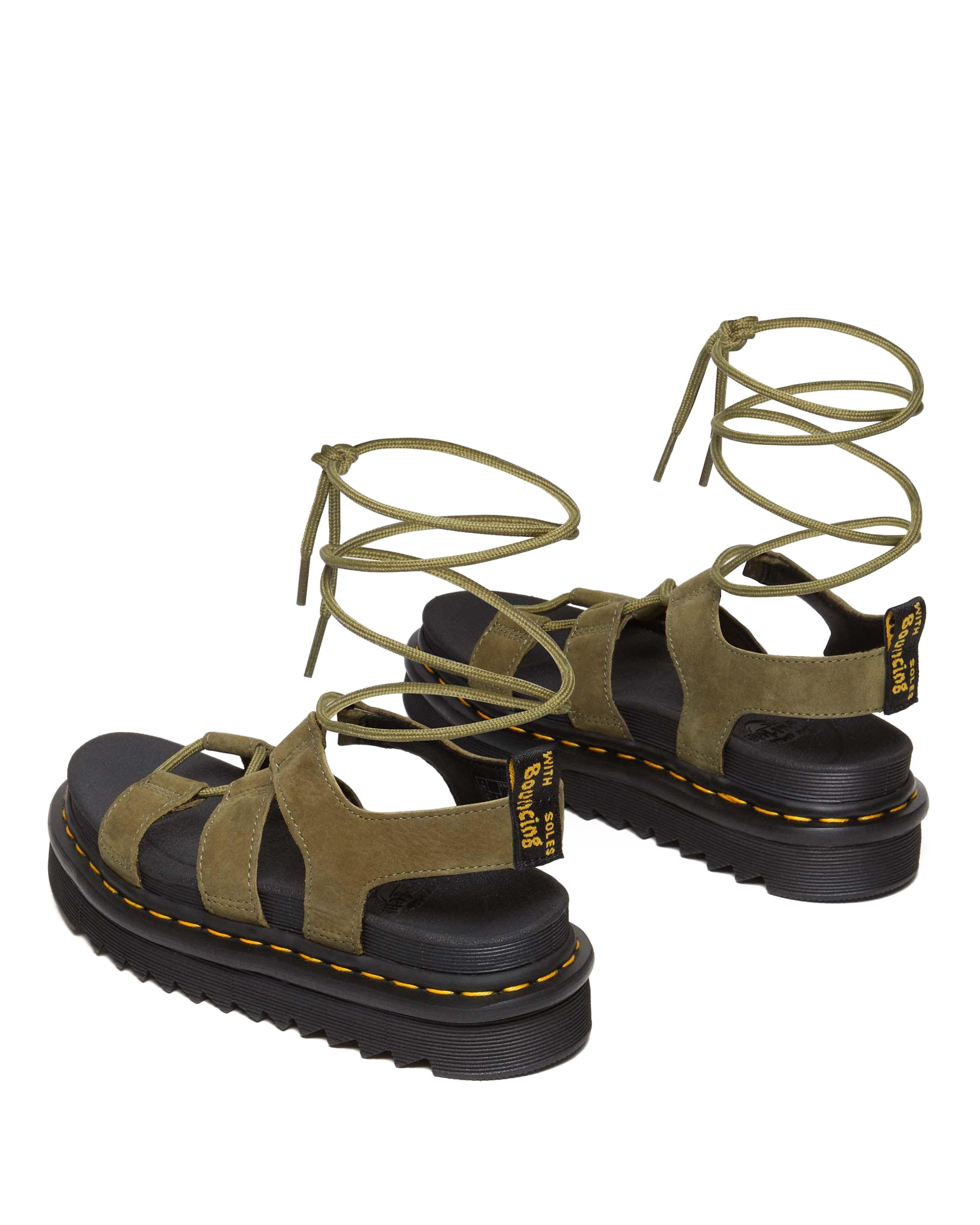 Nartilla Tumbled Nubuck Leather Gladiator Sandals