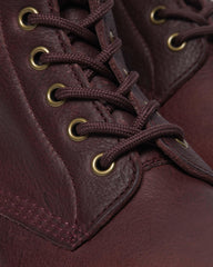 1460 Faux Fur Lined Grizzly Leather Lace Up Boots