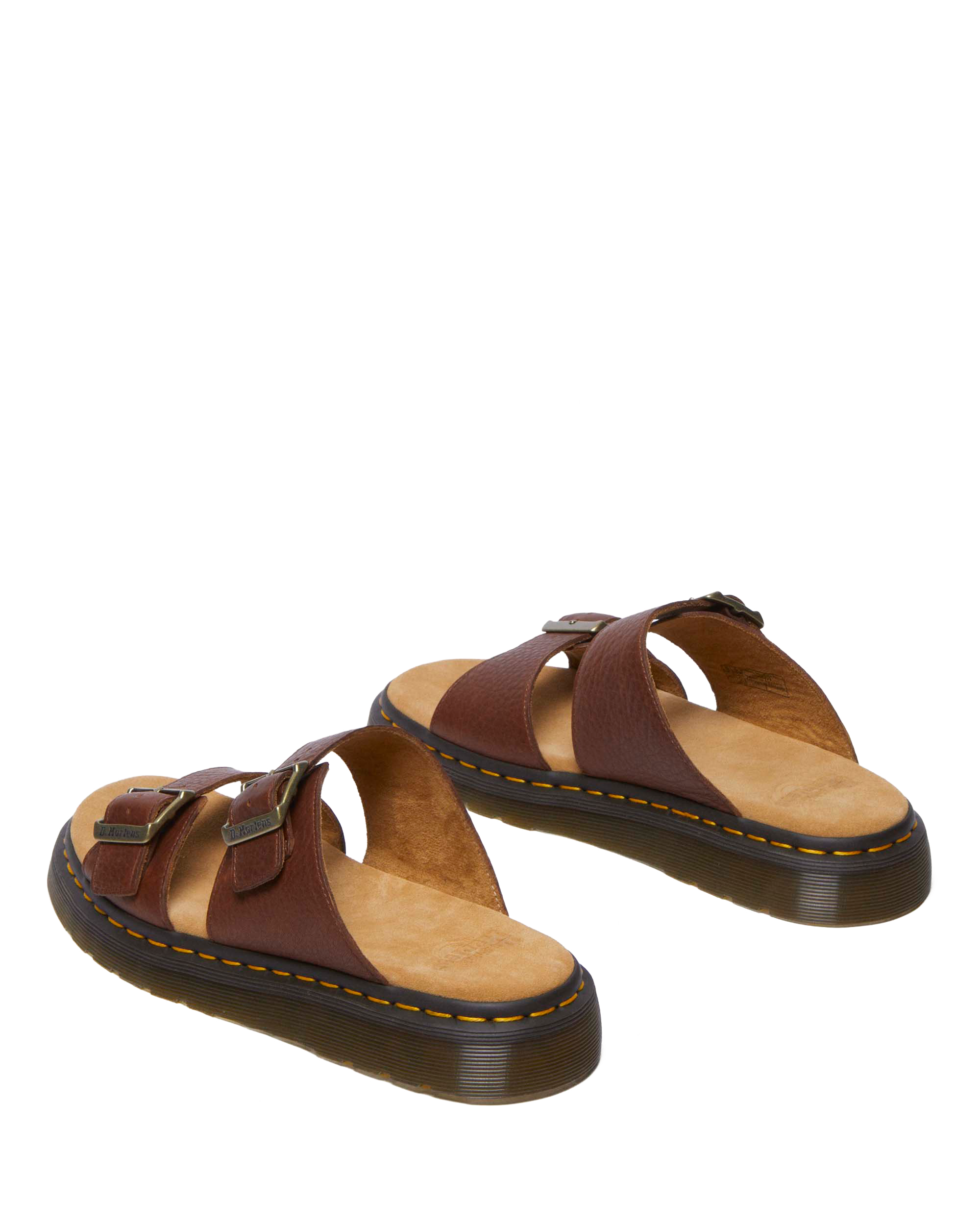 Josef Ambassador Leather Buckle Sandal Slides