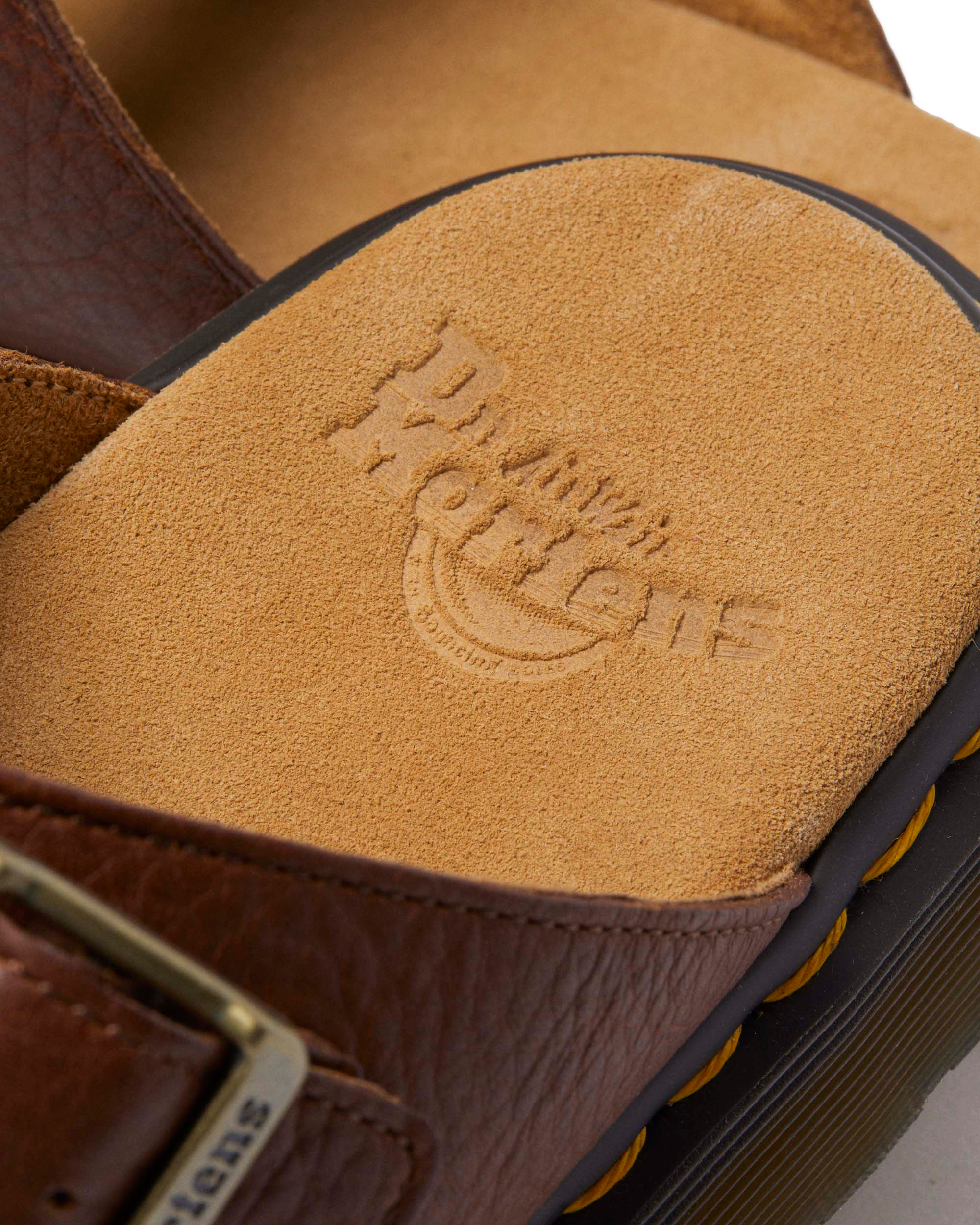 Josef Ambassador Leather Buckle Sandal Slides