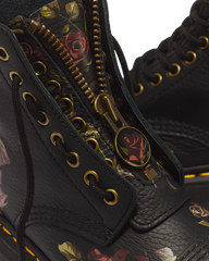 Sinclair Decayed Roses Leather Platform Boots