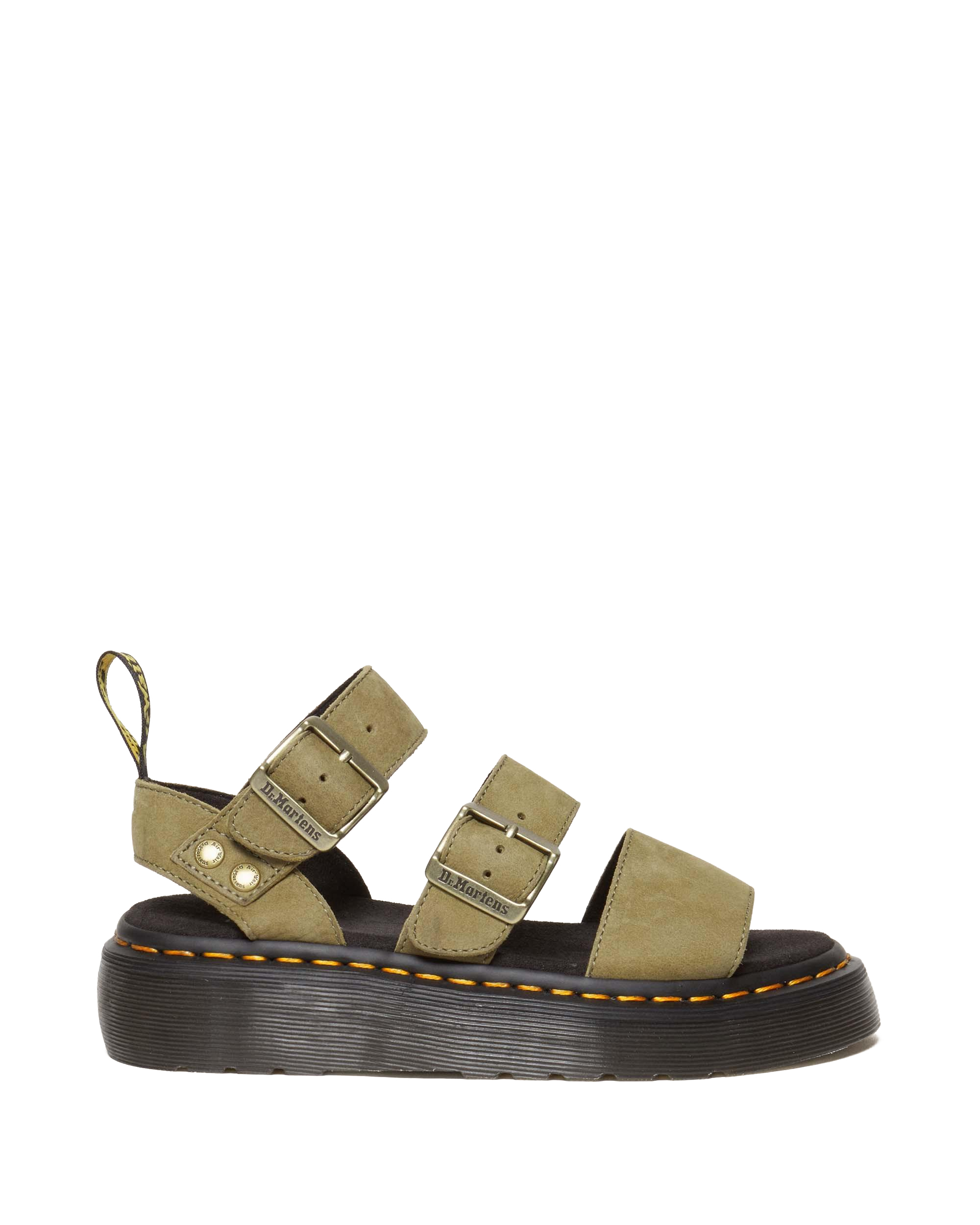Gryphon Tumbled Nubuck Leather Platform Sandals
