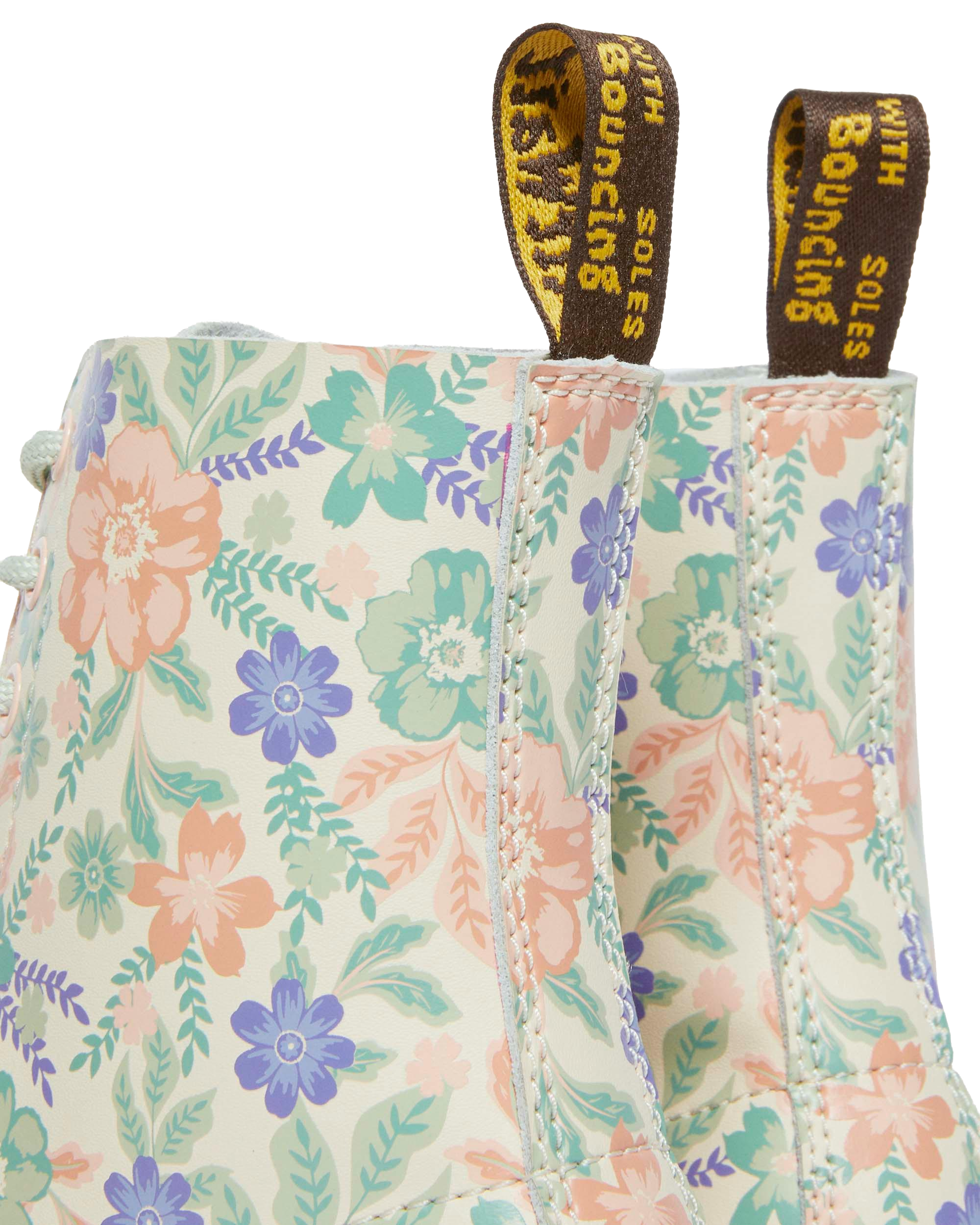 1460 Pascal floral reclaimed leather boots
