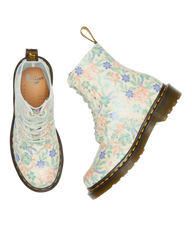 1460 Pascal floral reclaimed leather boots