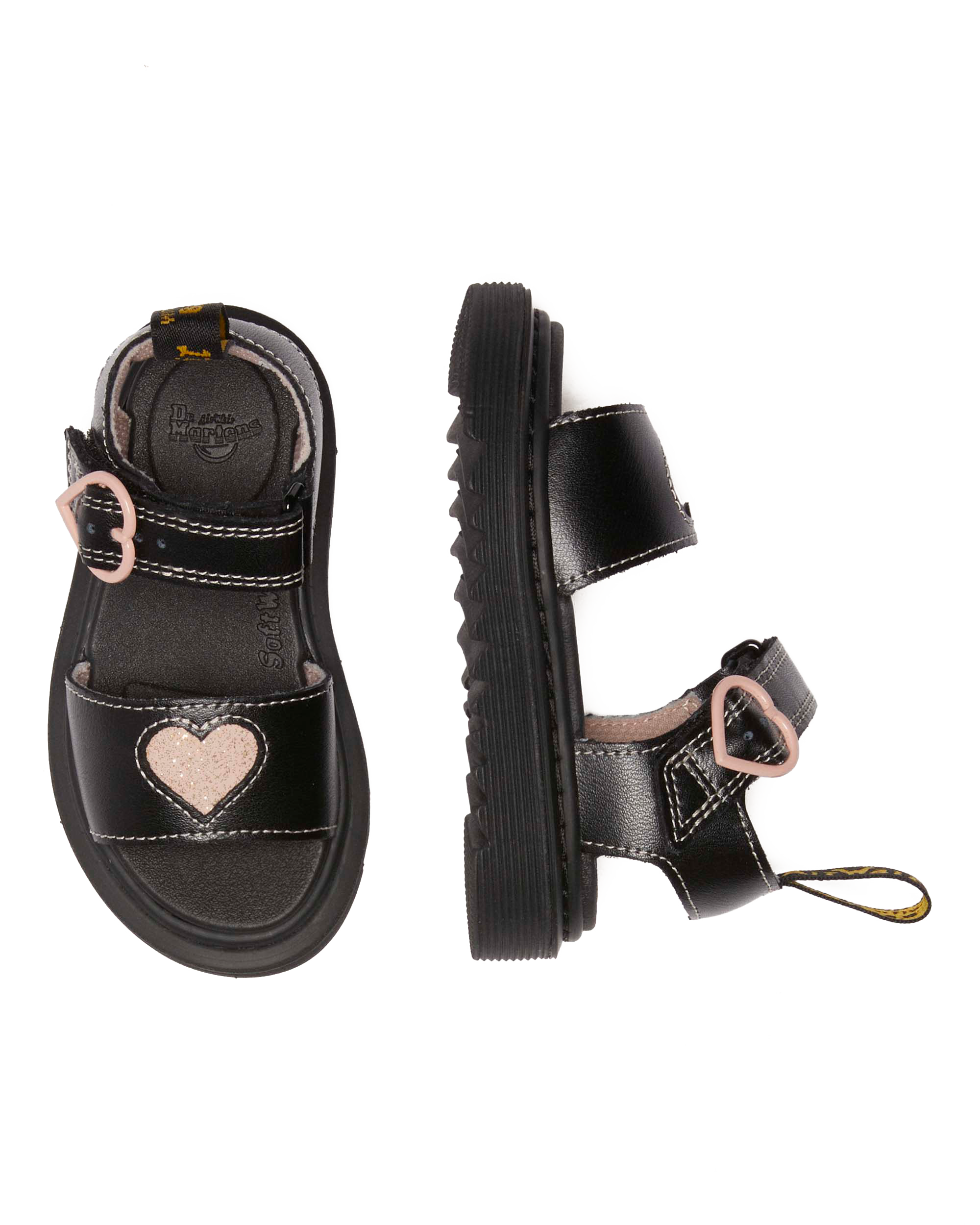 Toddler Marlow Hearts leather Sandals