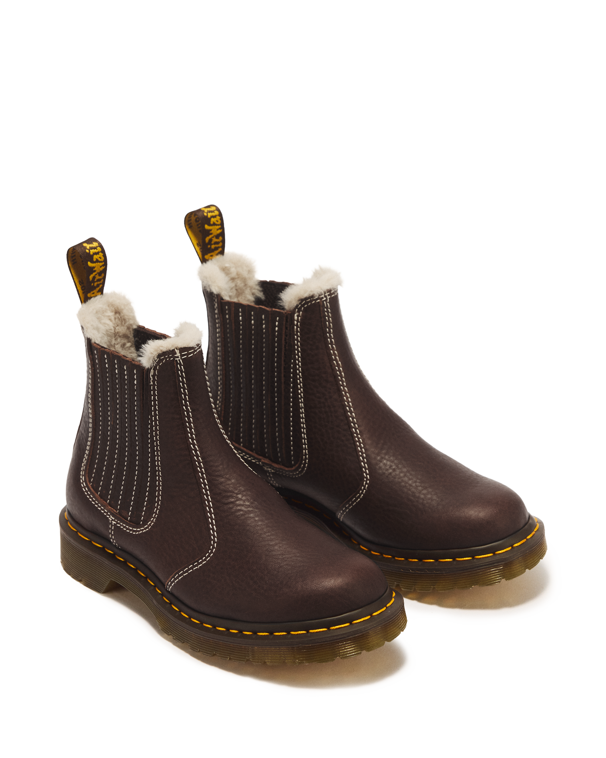 2976 Leonore II Faux Fur Lined Grizzly Leather Chelsea Boots