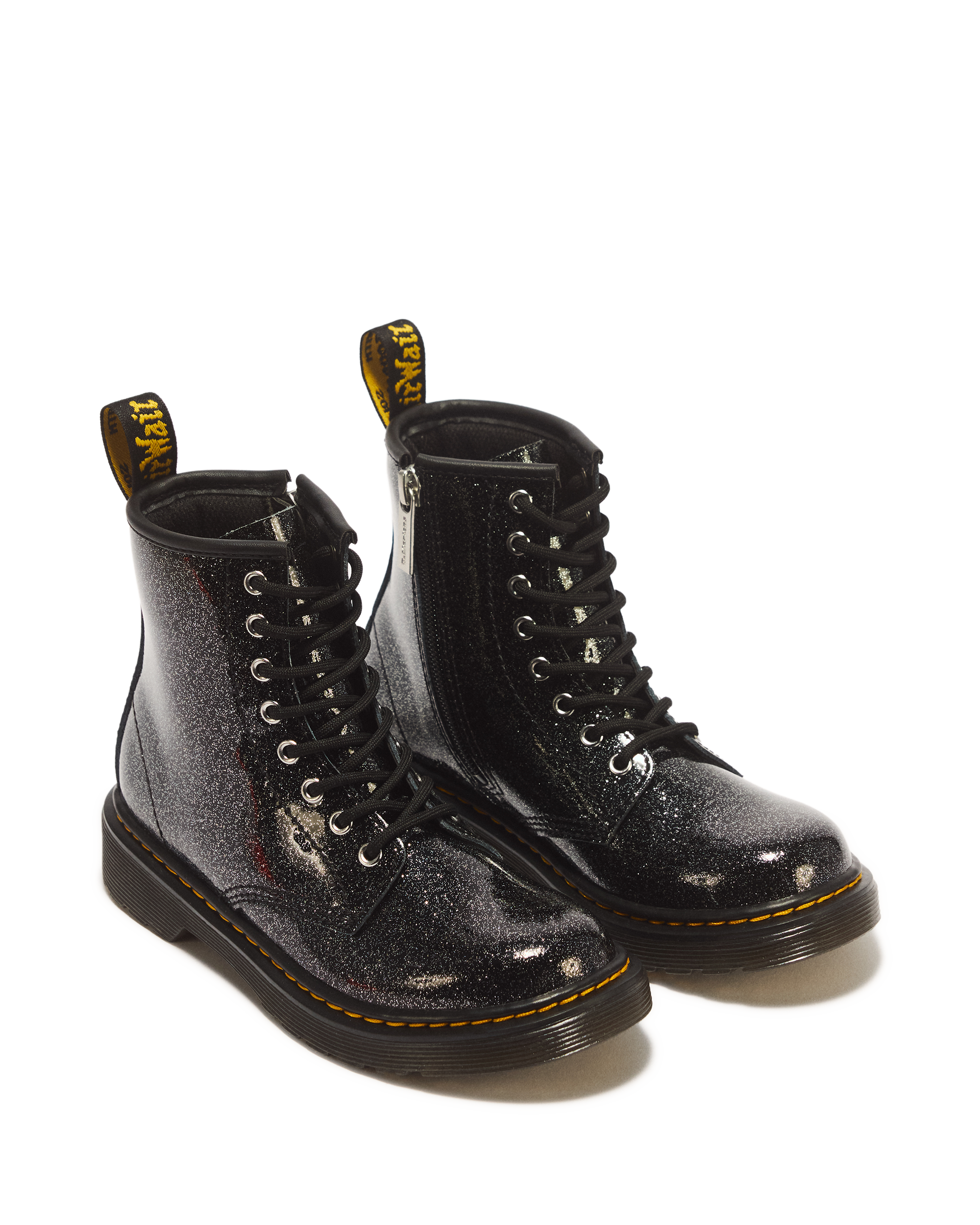 JUNIOR 1460 GLITTER PATENT LEATHER  BOOTS