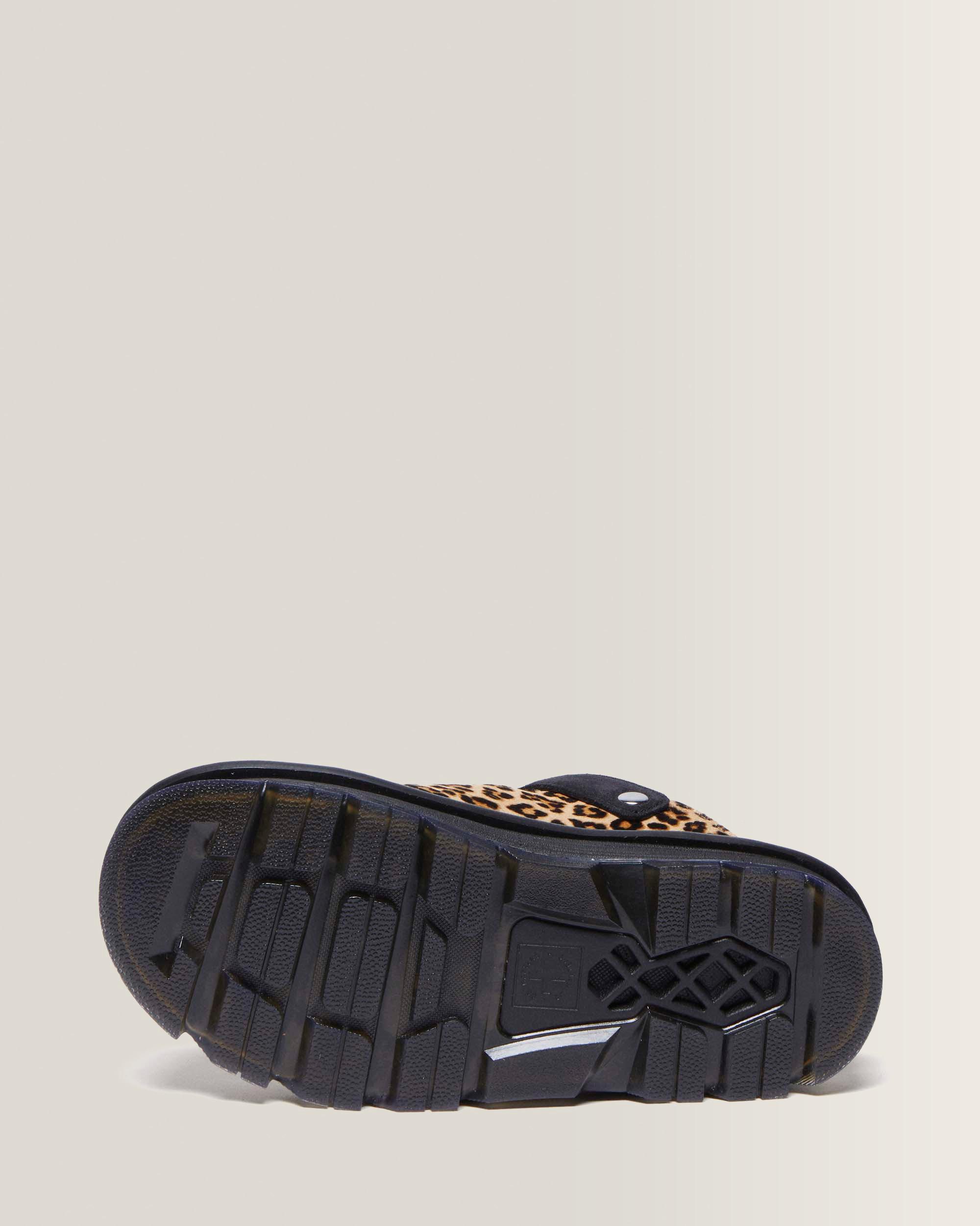 Zebzag Leopard Casual Slingback Platform Mules