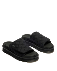 Zebzag Quilted Canvas Platform Slides